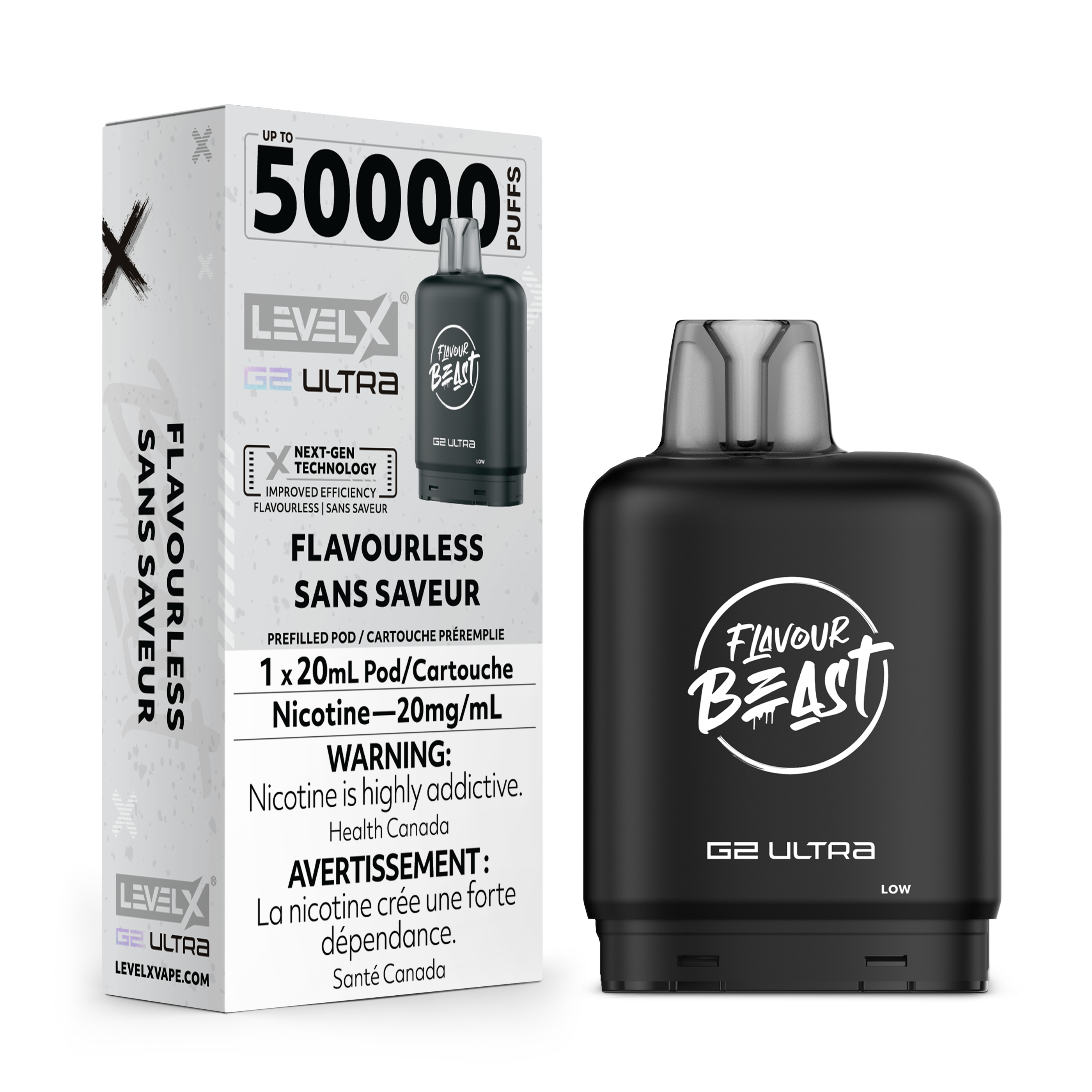 FLAVOURLESS - FLAVOUR BEAST LEVEL X G2 ULTRA (20mL) (ONTARIO)