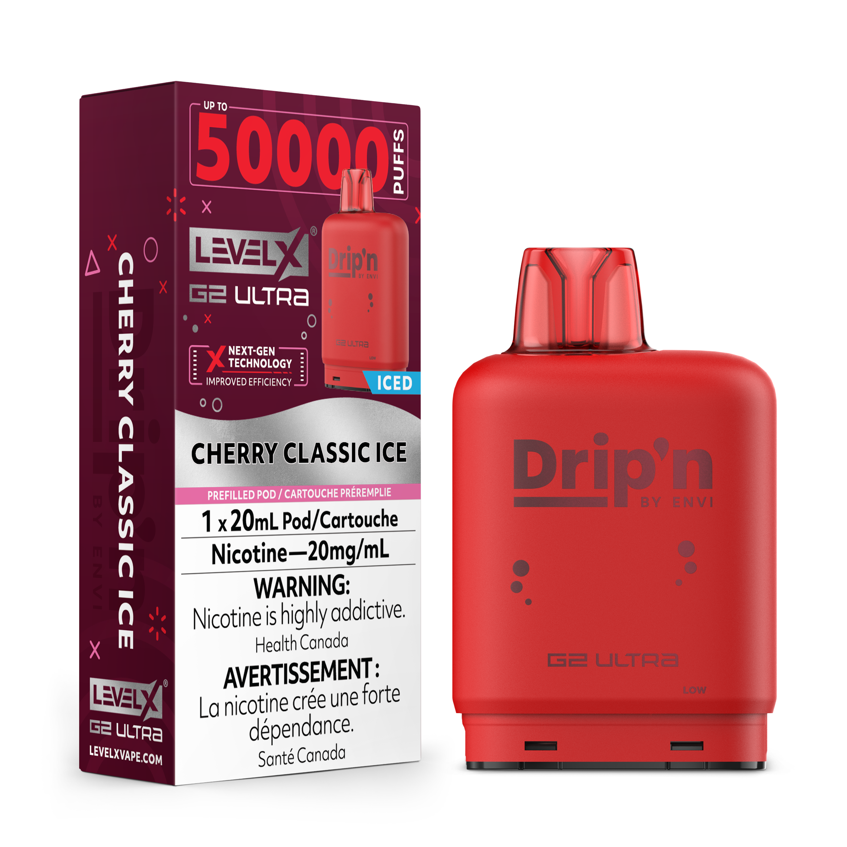 CHERRY CLASSIC ICE - LEVEL X G2 ULTRA DRIP'N (20mL)