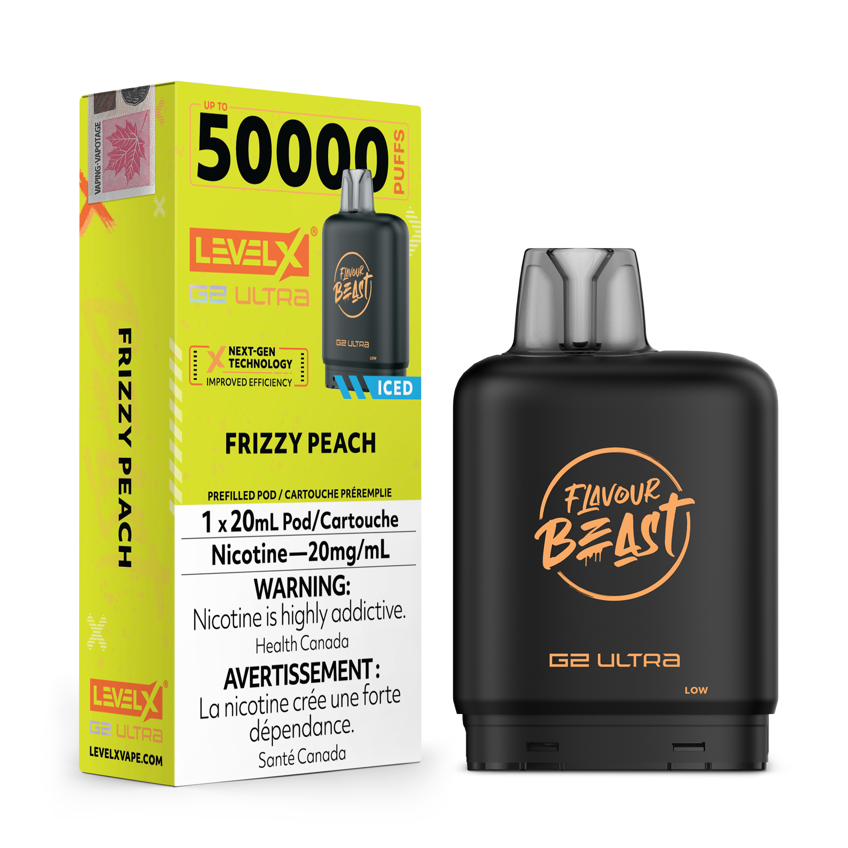 FRIZZY PEACH - FLAVOUR BEAST LEVEL X G2 ULTRA (20mL) (ONTARIO)