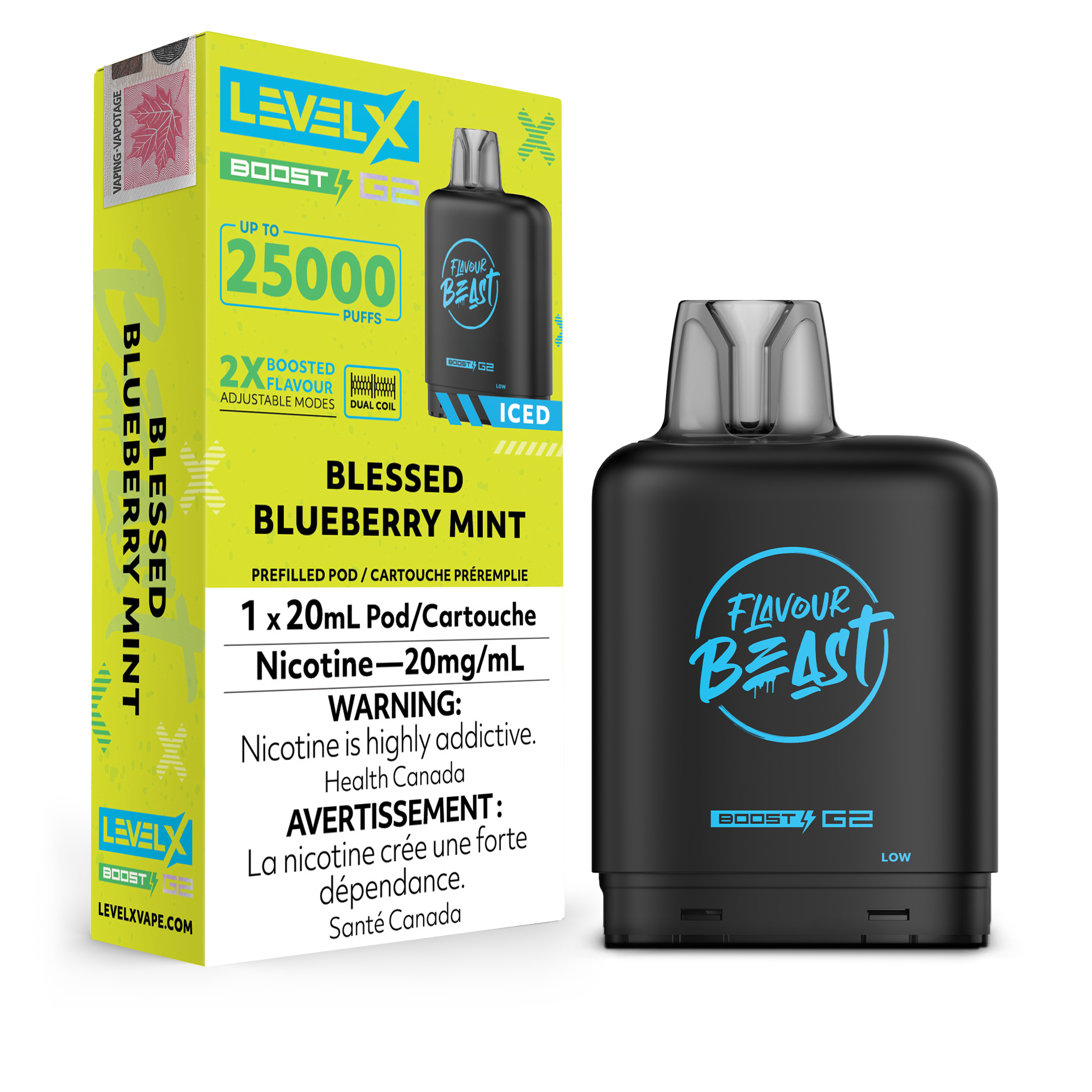 BLESSED BLUEBERRY MINT - LEVEL X FB BOOST (20mL) (ONTARIO)