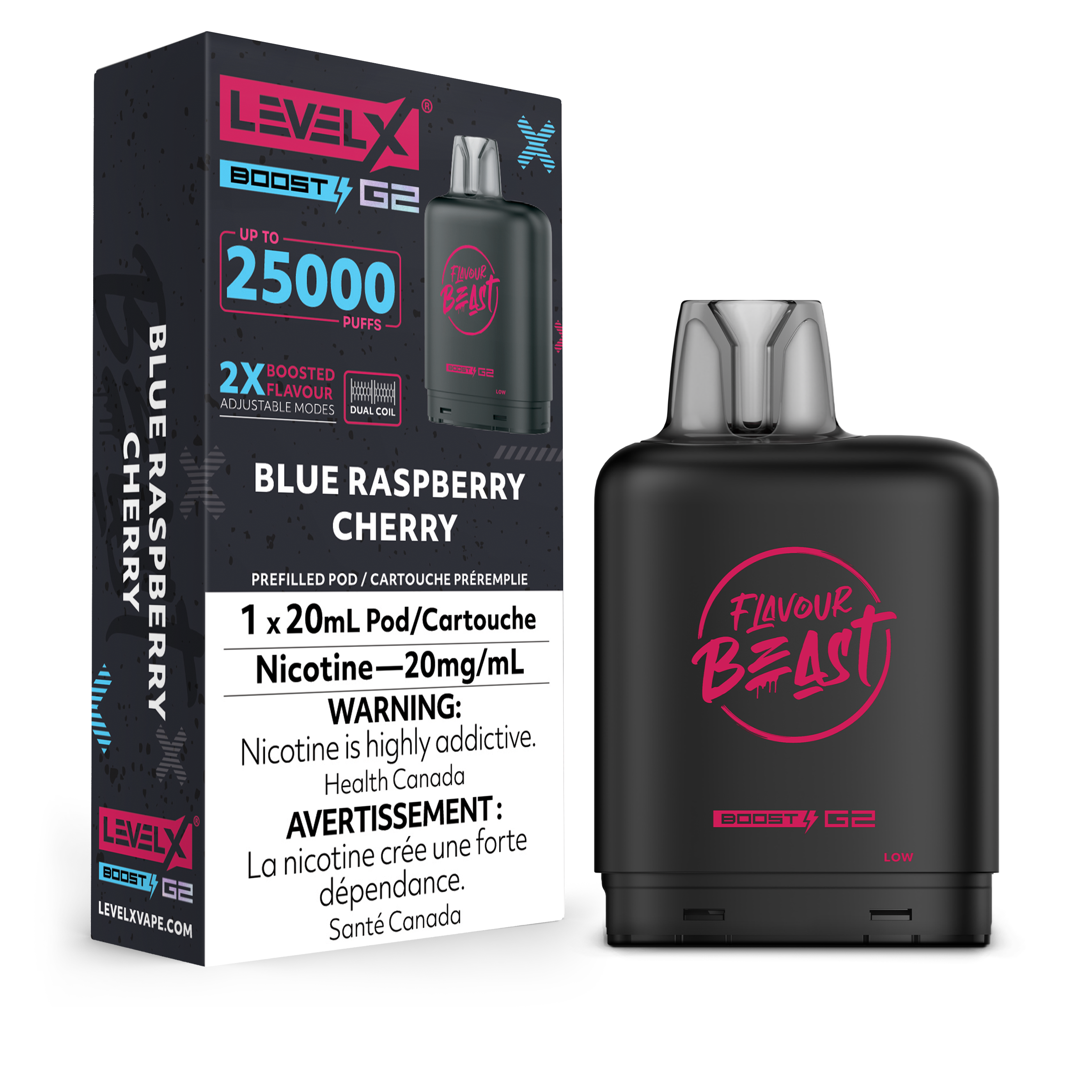 BLUE RASPBERRY CHERRY - LEVEL X FB BOOST (20mL) (ONTARIO)