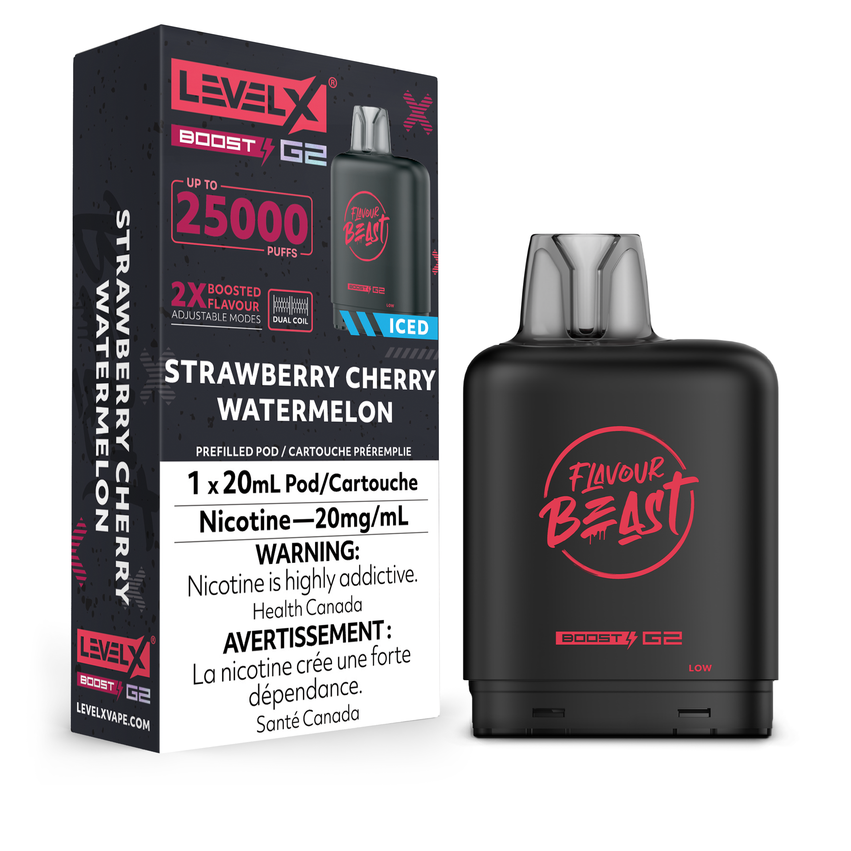 STRAWBERRY CHERRY WATERMELON - LEVEL X FB BOOST (20mL) (ONTARIO)