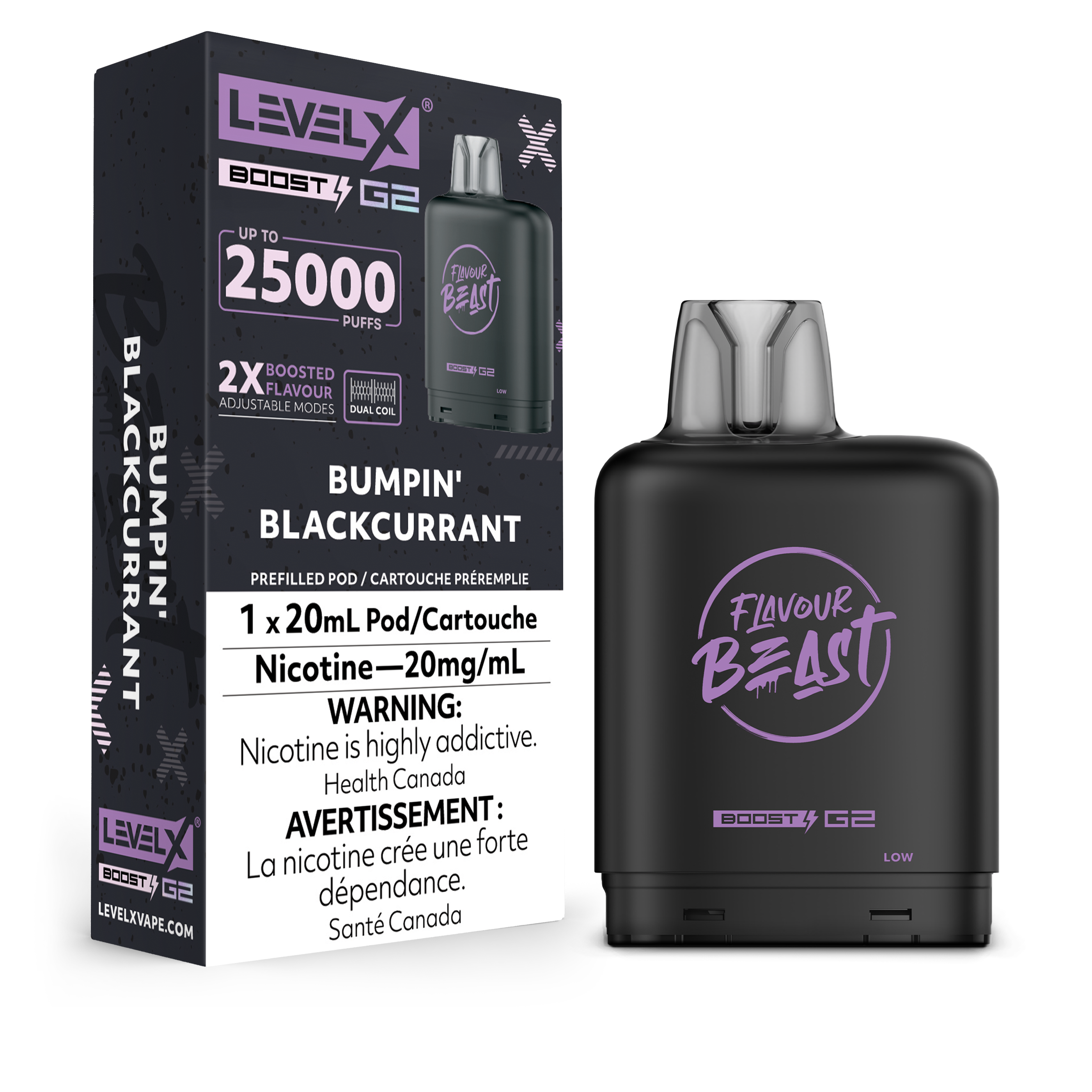 BUMPIN' BLACKCURRANT - LEVEL X FB BOOST (20mL) (ONTARIO)