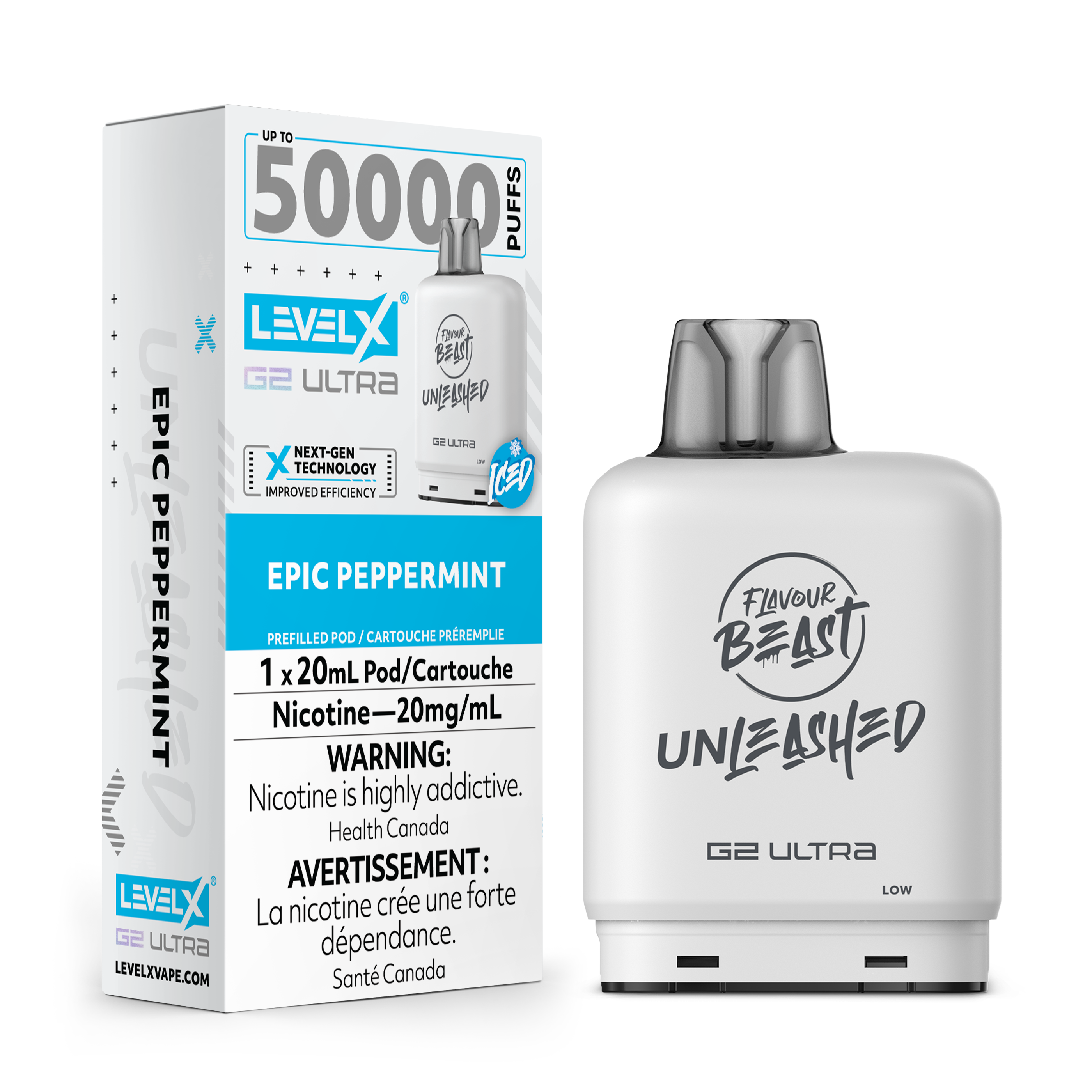 EPIC PEPPERMINT - LEVEL X FB UNLEASHED G2 ULTRA (20mL) (ONTARIO)