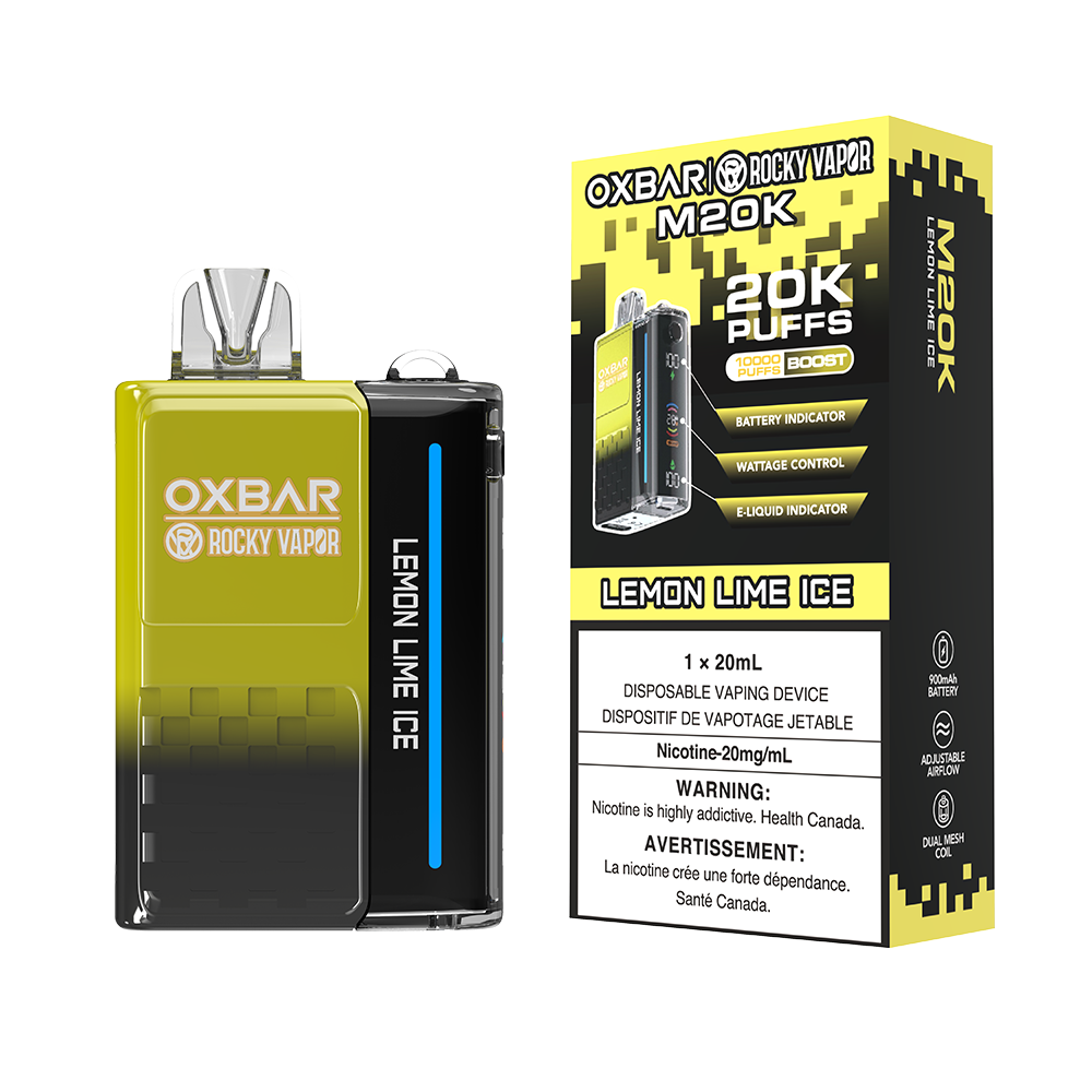 LEMON LIME ICE - OXBAR M20K BY ROCKY VAPOR (ONTARIO)