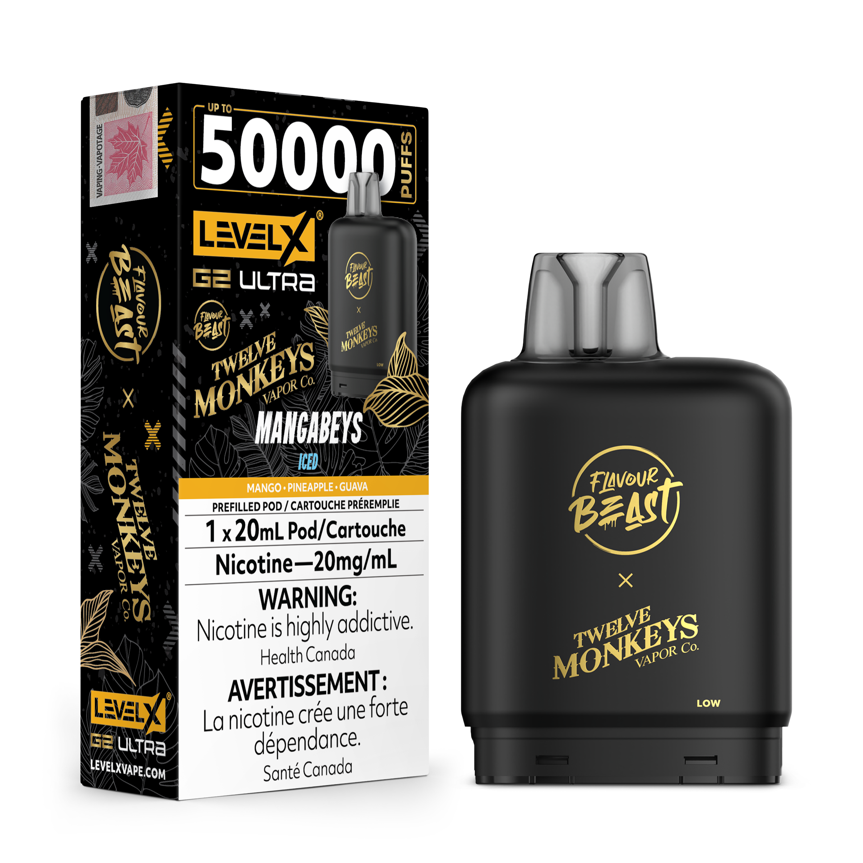 MANGABEYS - FB X 12 MONKEYS LEVEL X G2 ULTRA (20mL) (ONTARIO)