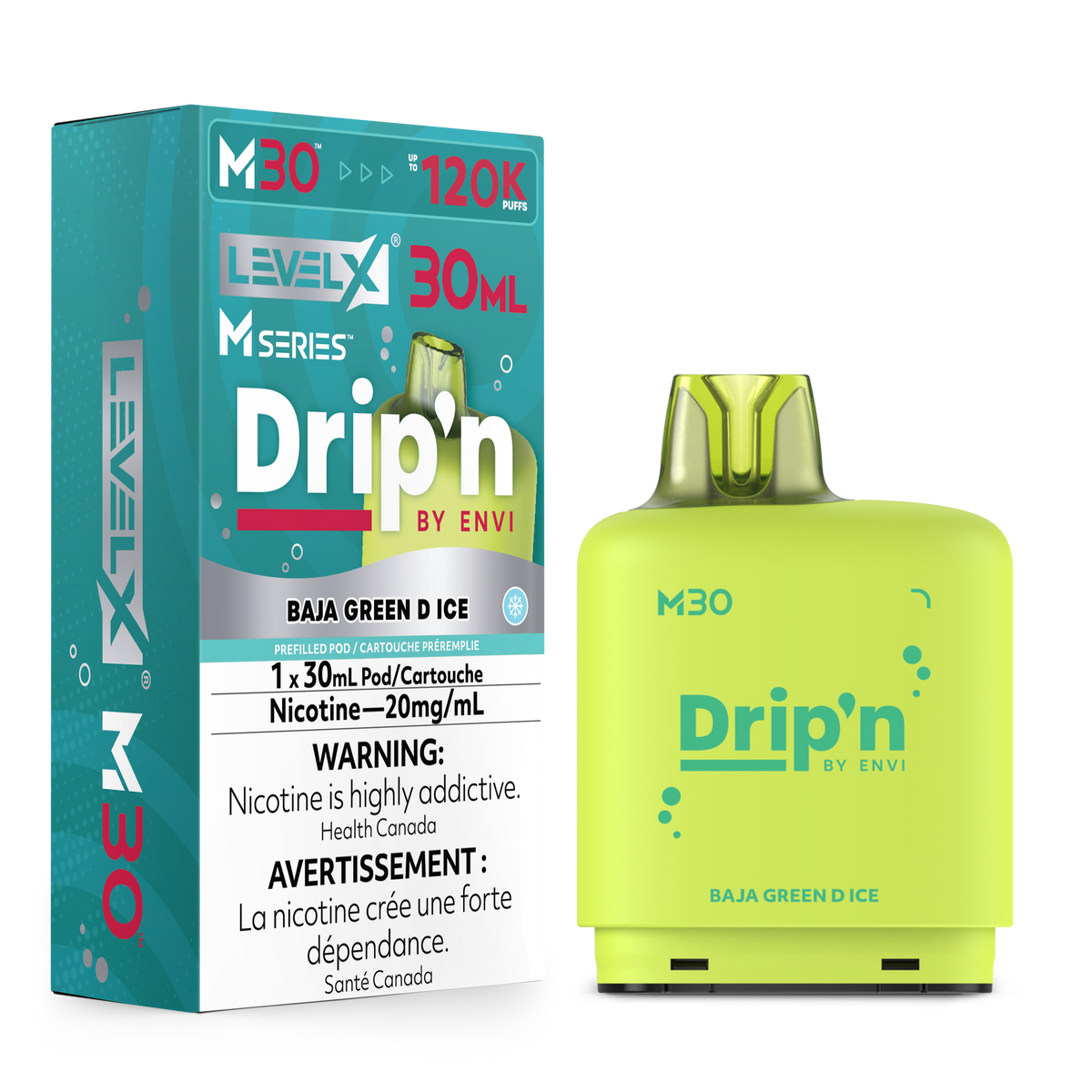 BAJA GREEN D ICE - LEVEL X DRIP'N M30 (30mL) *LEVEL X M DEVICE REQUIRED*