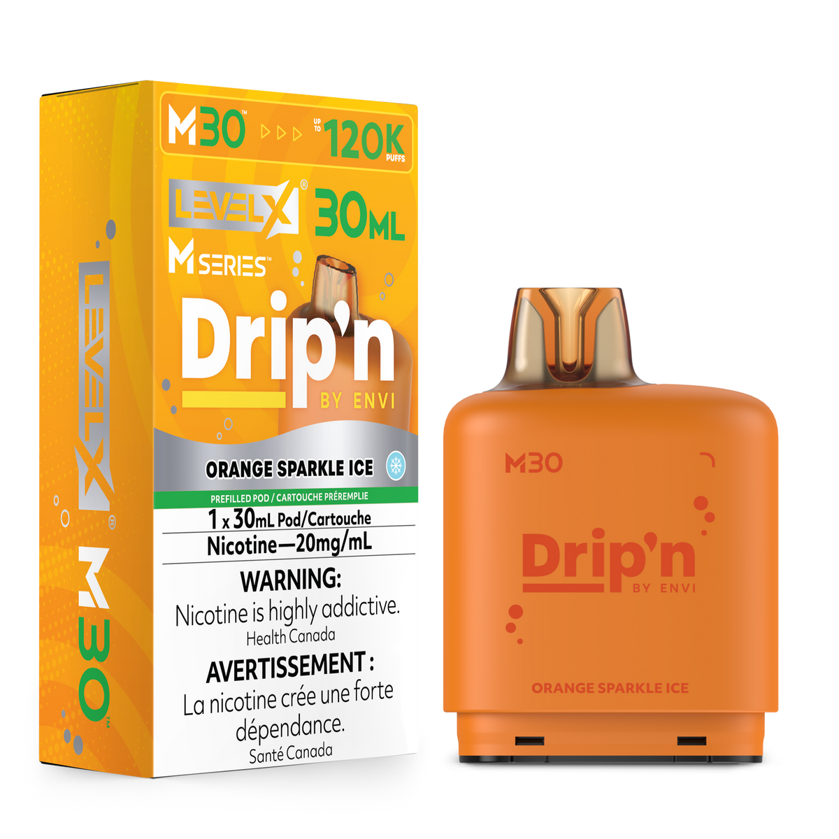 ORANGE SPARKLE ICE - LEVEL X DRIP'N M30 (30mL) *LEVEL X M DEVICE REQUIRED*