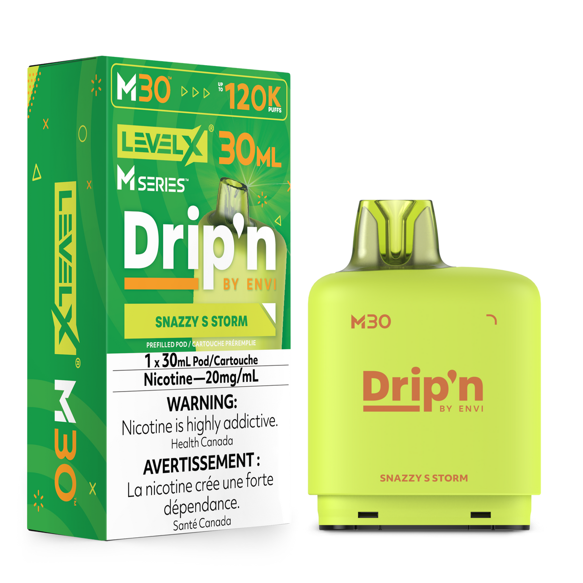SNAZZY S STORM - LEVEL X DRIP'N M30 (30mL) *LEVEL X M DEVICE REQUIRED*