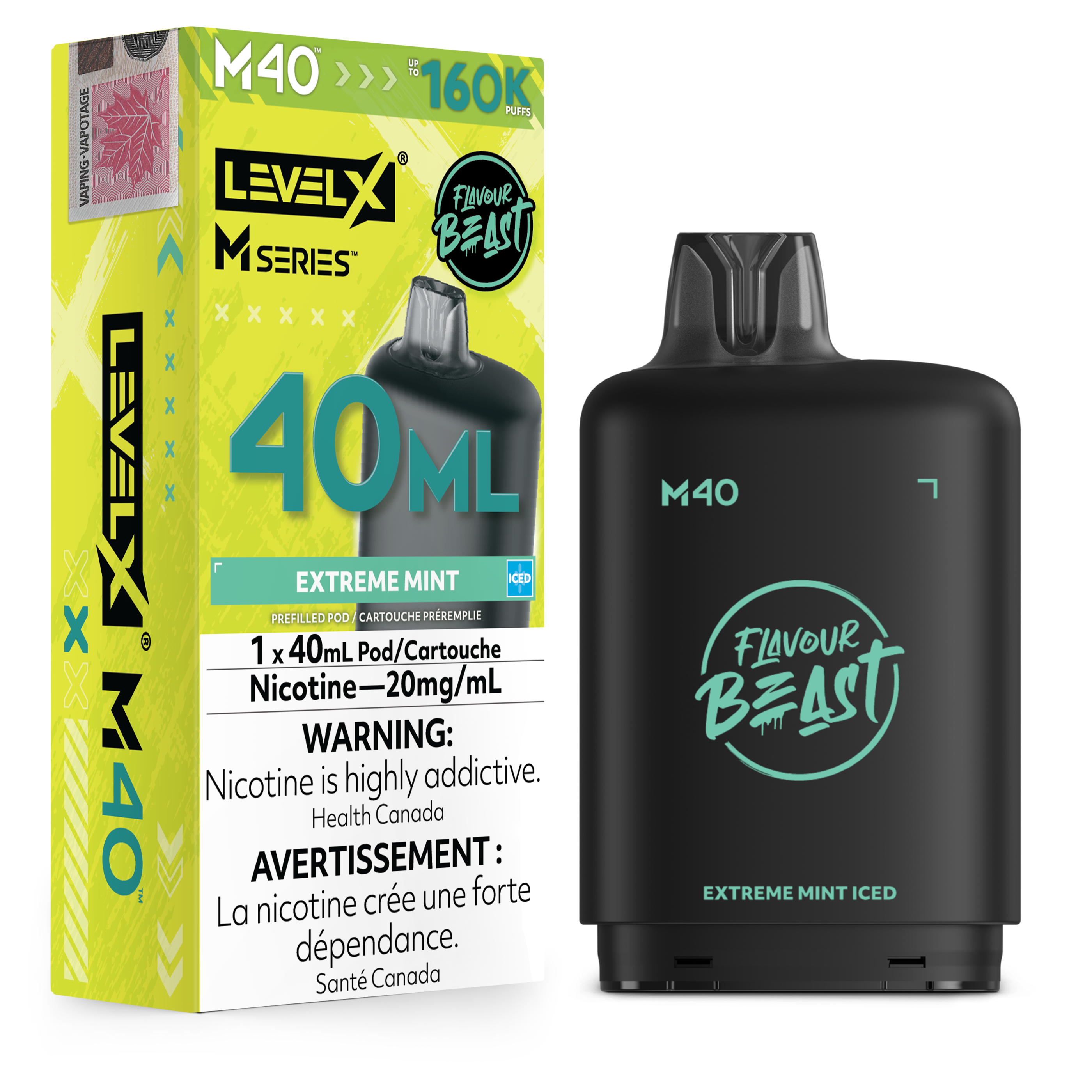 EXTREME MINT ICED - LEVEL X M40 (40mL) *LEVEL X M DEVICE REQUIRED*