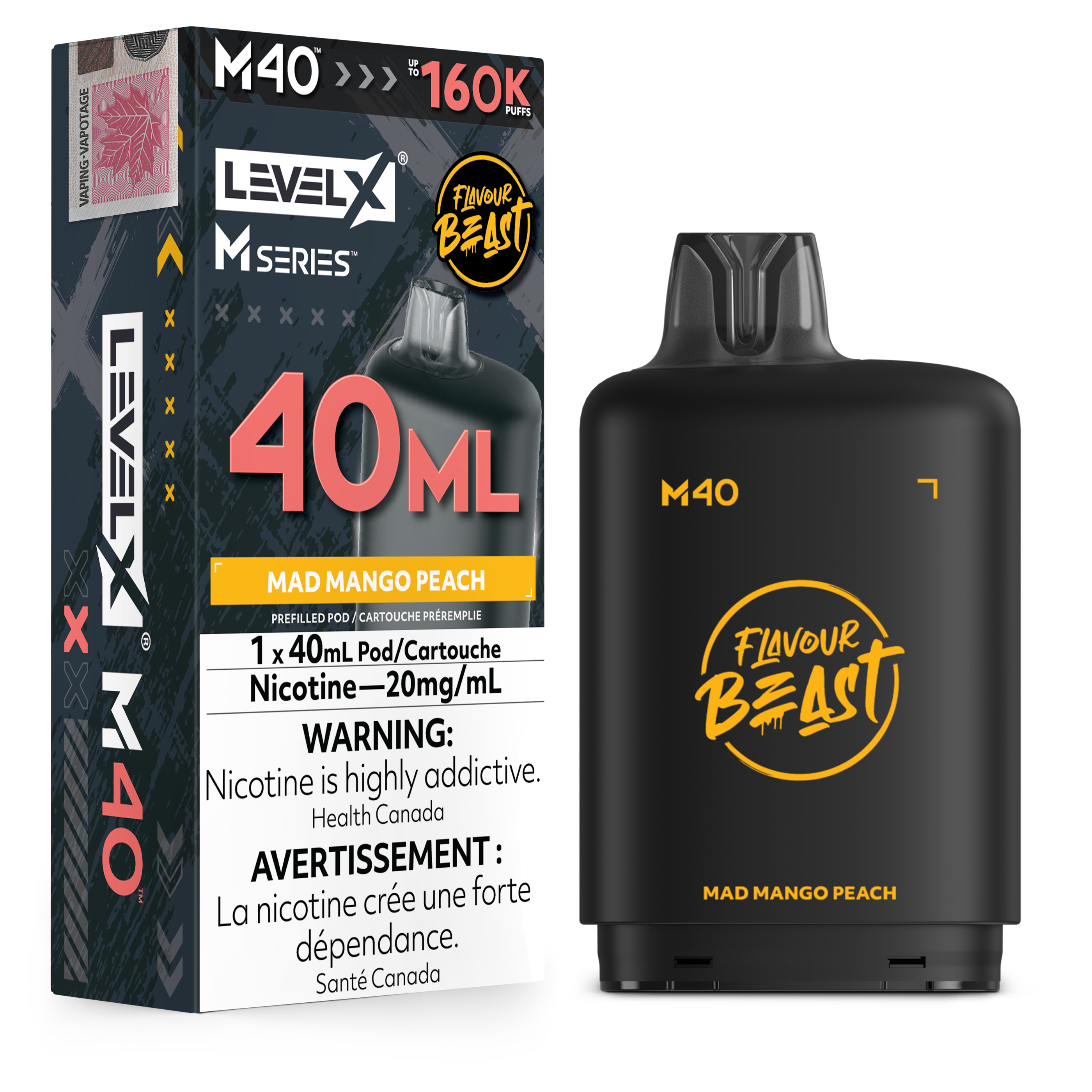 MAD MANGO PEACH - LEVEL X M40 (40mL) *LEVEL X M DEVICE REQUIRED*