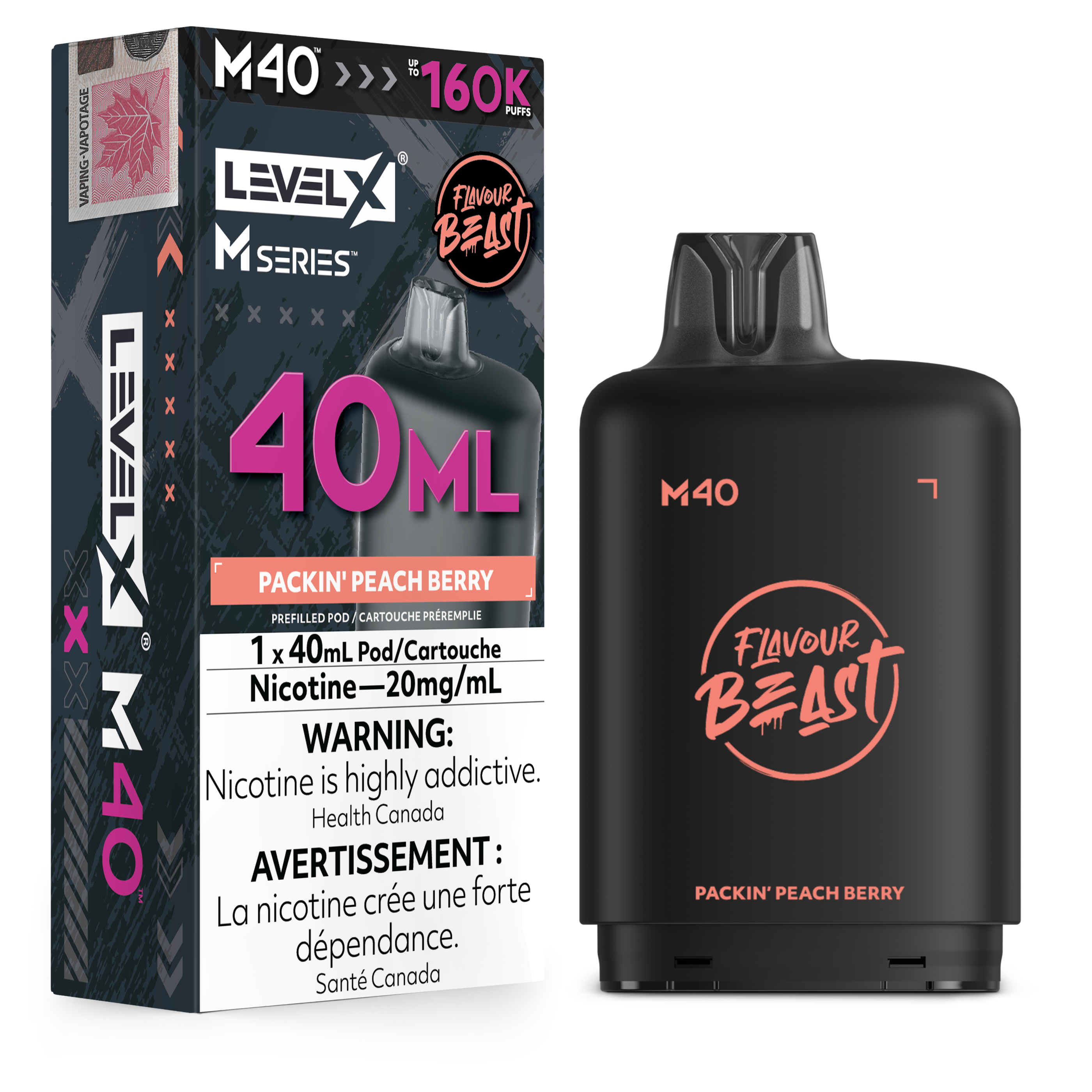 PACKIN' PEACH BERRY - LEVEL X M40 (40mL) *LEVEL X M DEVICE REQUIRED*
