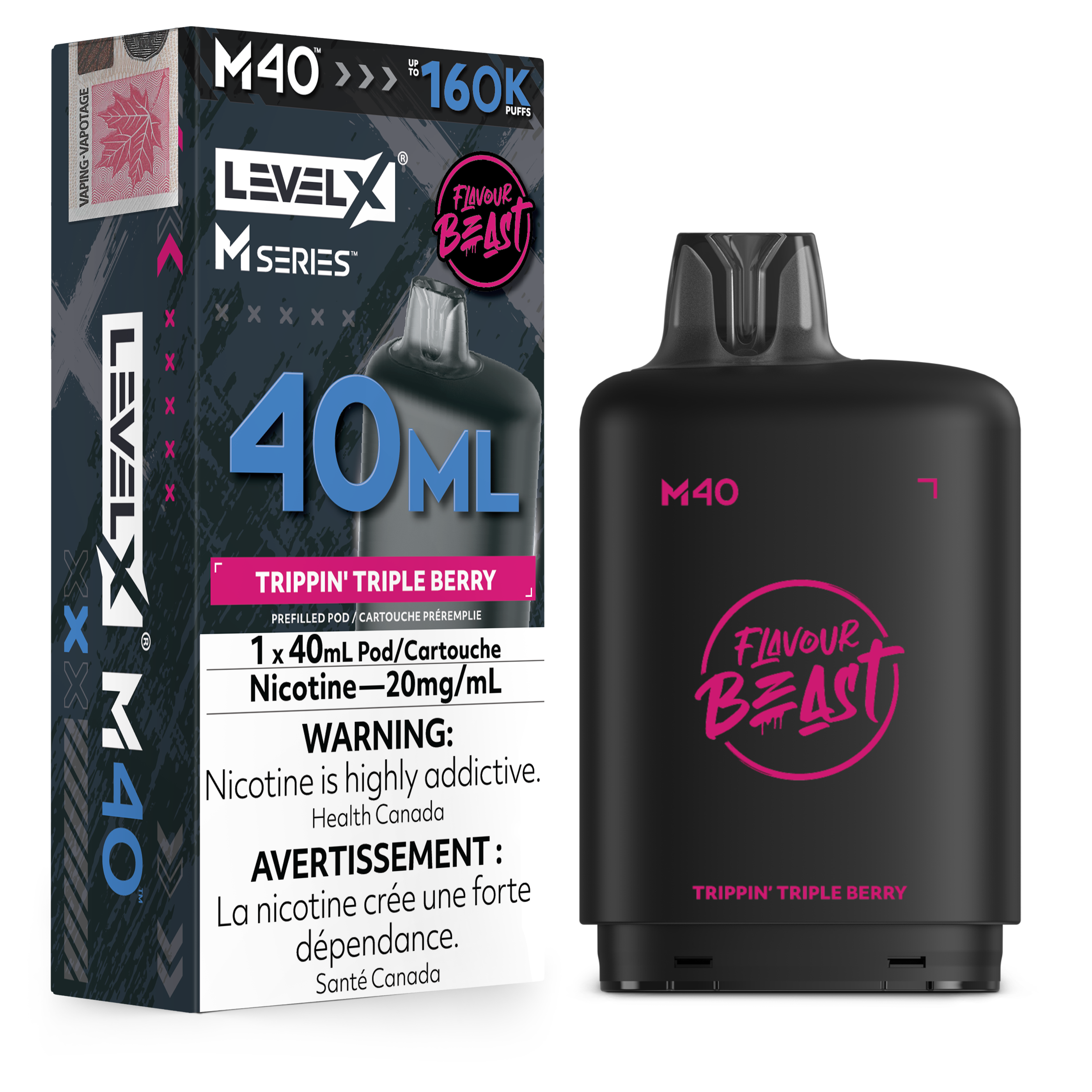 TRIPPIN' TRIPLE BERRY - LEVEL X M40 (40mL) *LEVEL X M DEVICE REQUIRED*