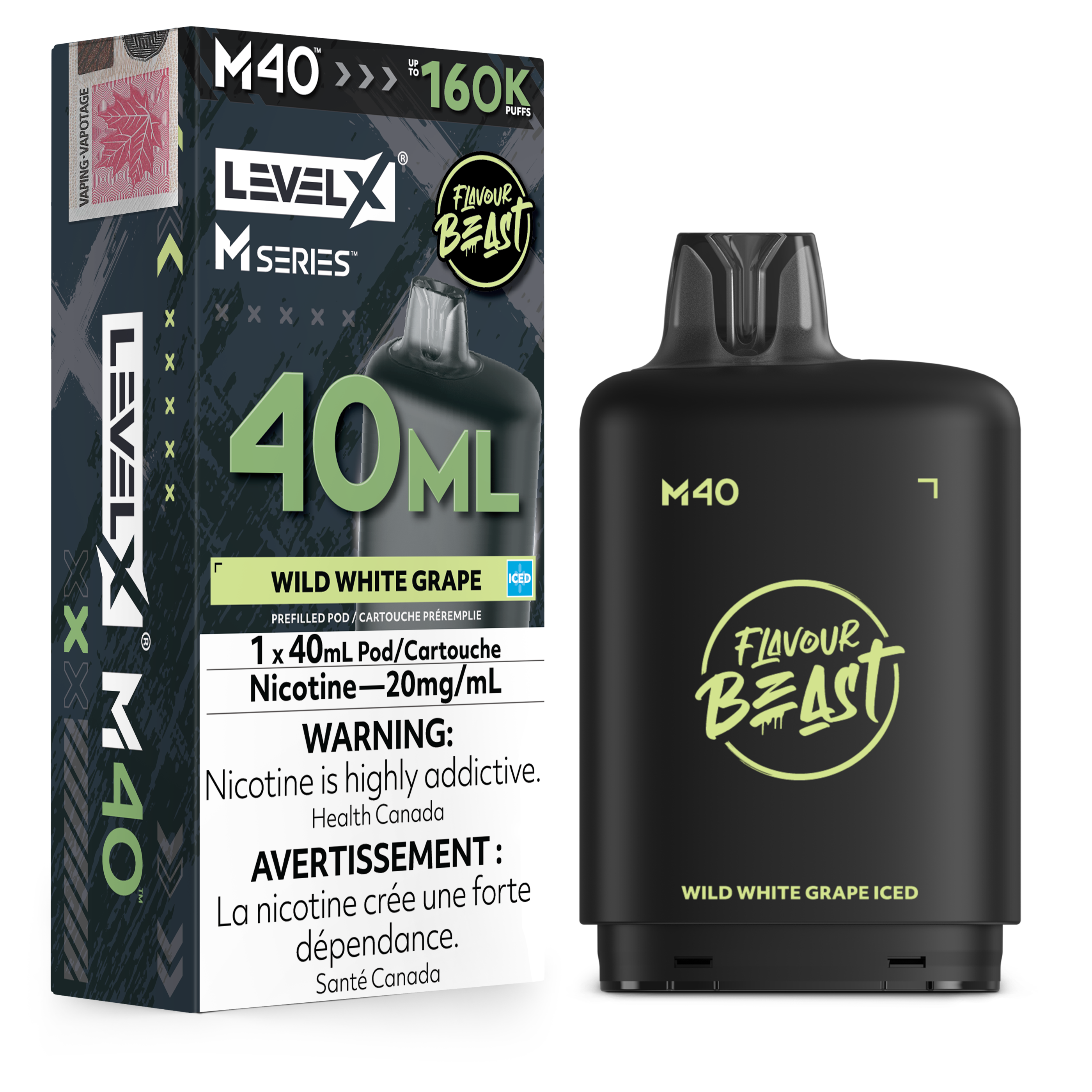 WILD WHITE GRAPE ICED - LEVEL X M40 (40mL) *LEVEL X M DEVICE REQUIRED*