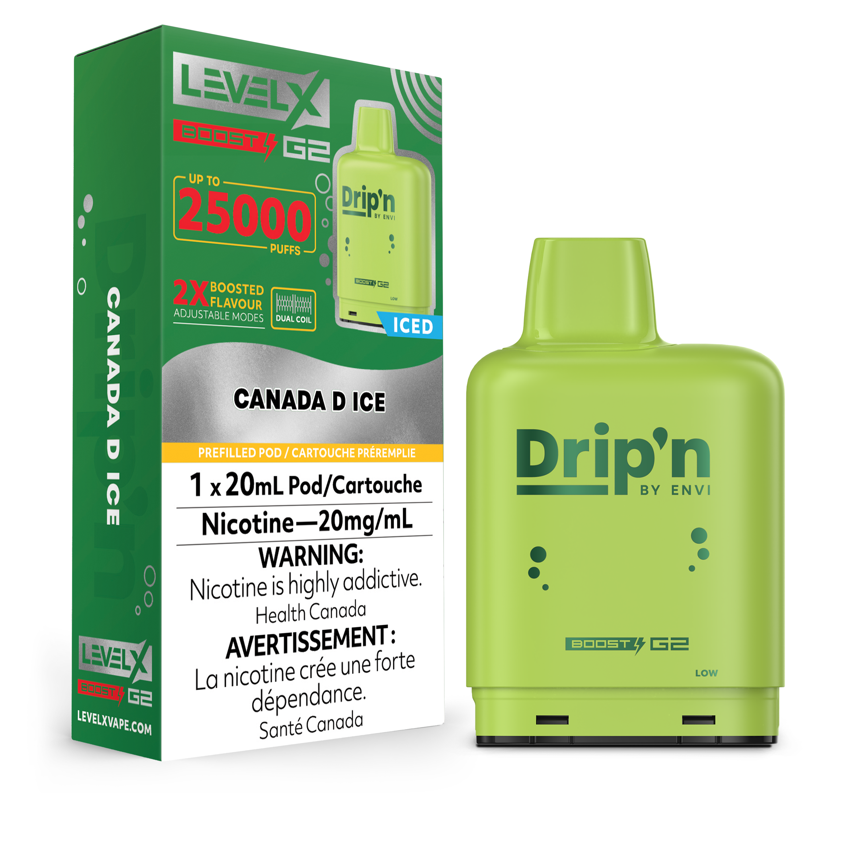 CANANA D - LEVEL X DRIP'N BOOST (20mL) (ONTARIO)