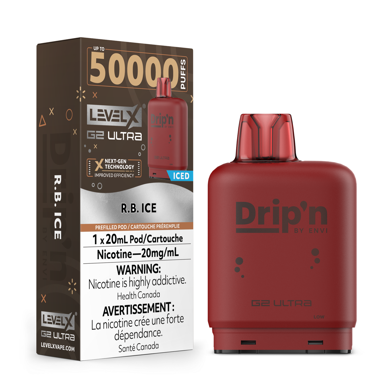 R.B. ICE - FLAVOUR BEAST LEVEL X G2 DRIP'N ULTRA (20mL) (ONTARIO)