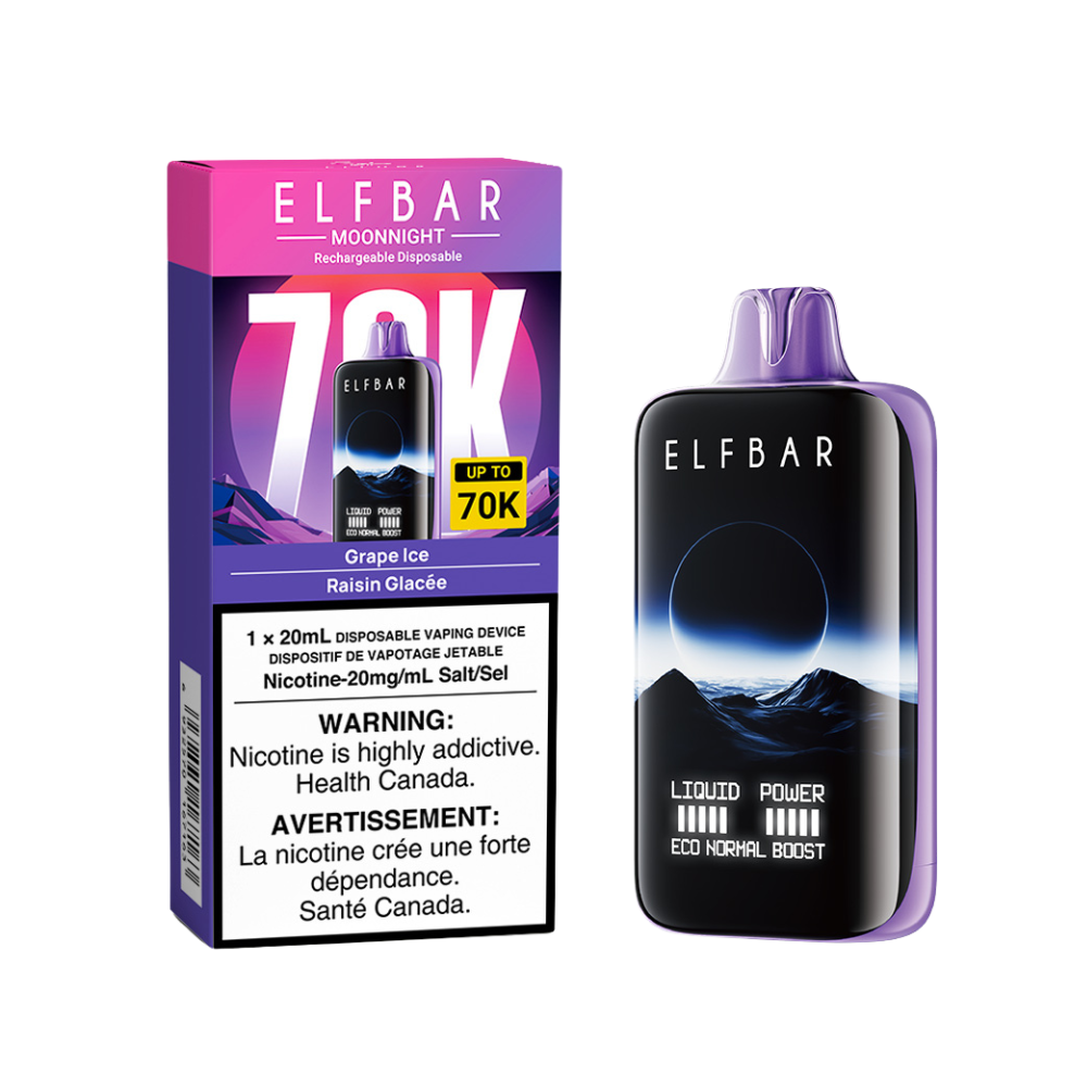 GRAPE ICE - ELFBAR MOONNIGHT 70K (20mL) (ONTARIO)