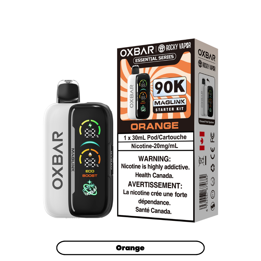 ORANGE - OXBAR MAGLINK *HYBRID DISPOSABLE STARTER KIT* (DEVICE & POD) (30mL)