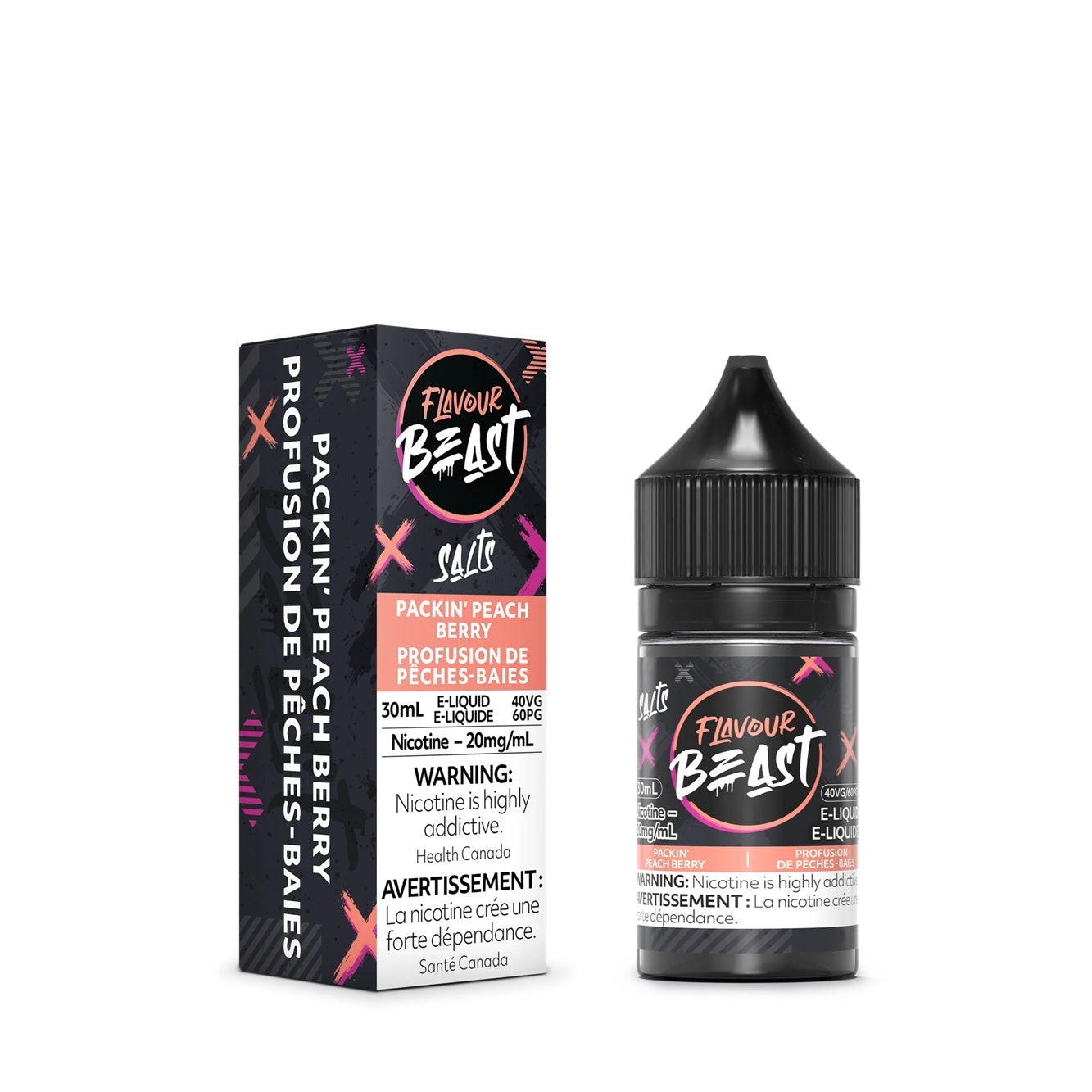 PACKIN' PEACH BERRY - FLAVOUR BEAST E LIQUID (30mL) (ONTARIO)