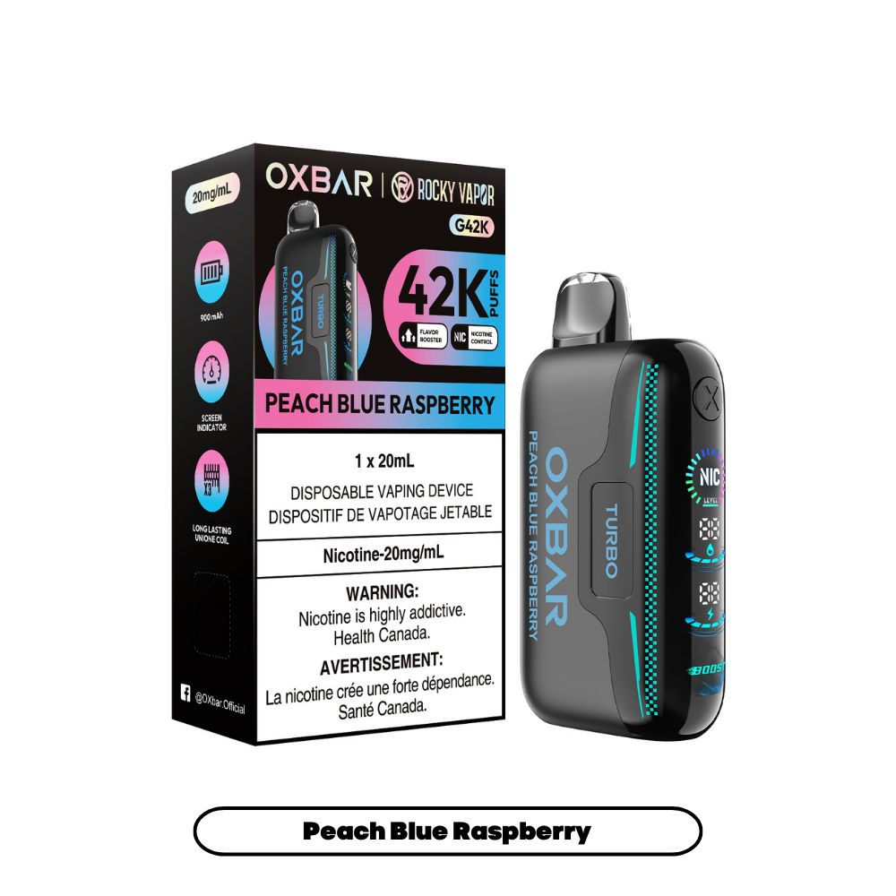 PEACH BLUE RASPBERRY - OXBAR G42K (ONTARIO)
