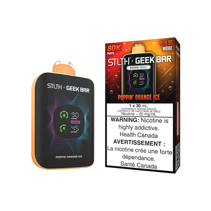 POPPIN' ORANGE ICE - STLTH X GEEK BAR DISPOSABLE (30mL)