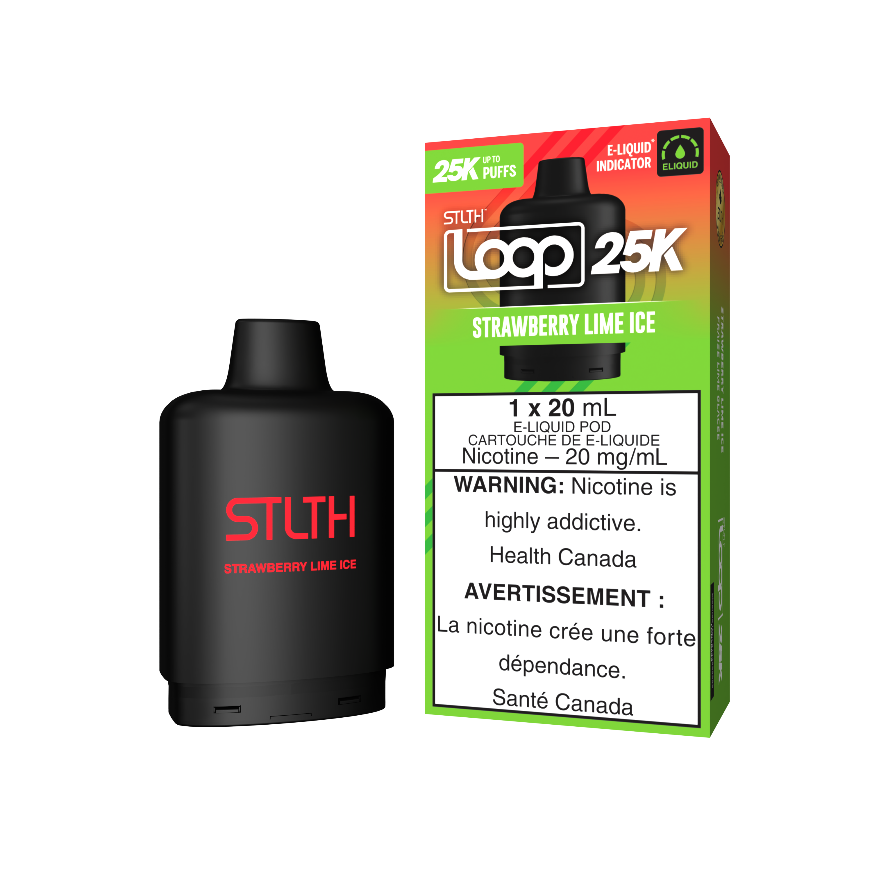 STRAWBERRY LIME ICE - STLTH LOOP 25K (20mL) (ONTARIO)