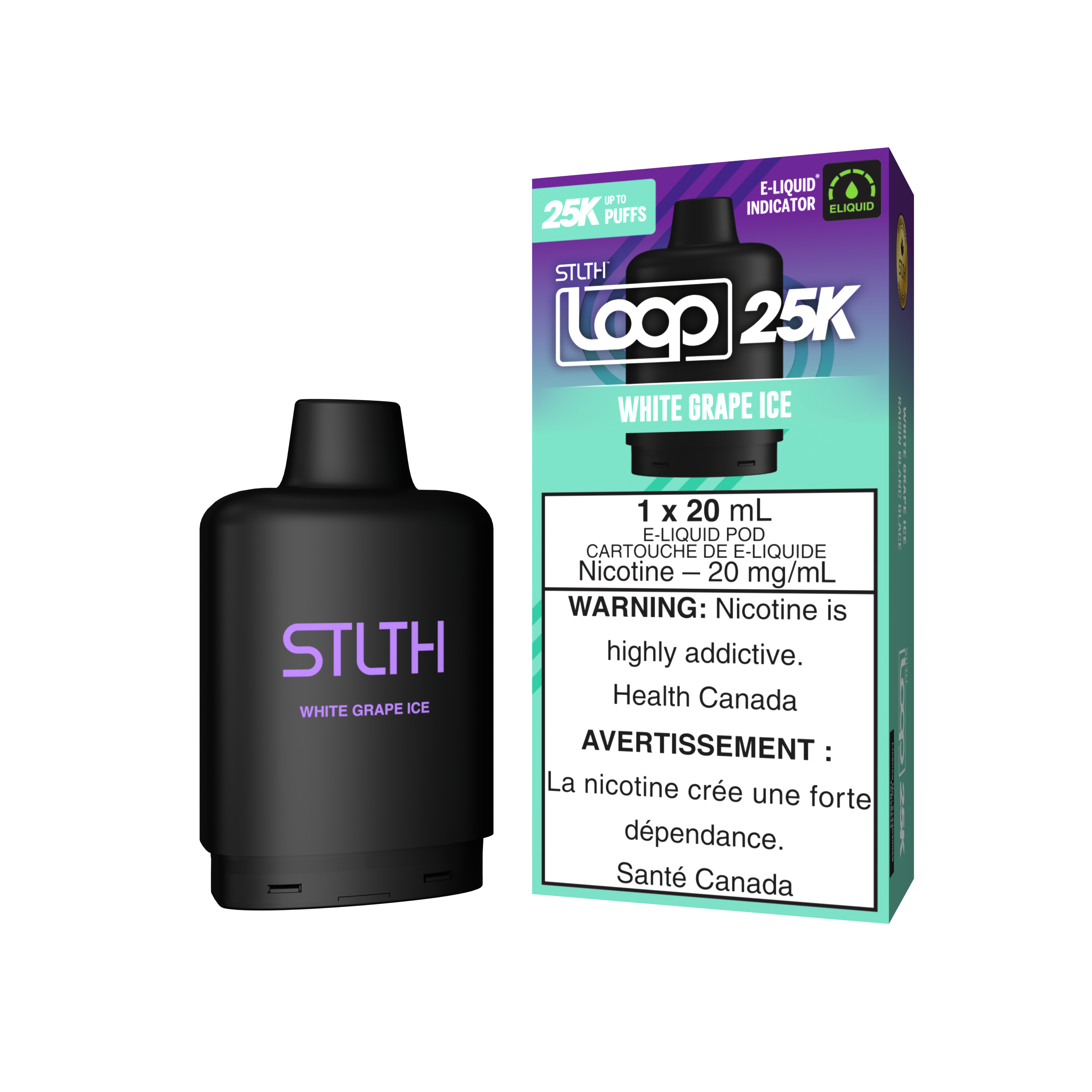 WHITE GRAPE ICE - STLTH LOOP 25K (20mL) (ONTARIO)