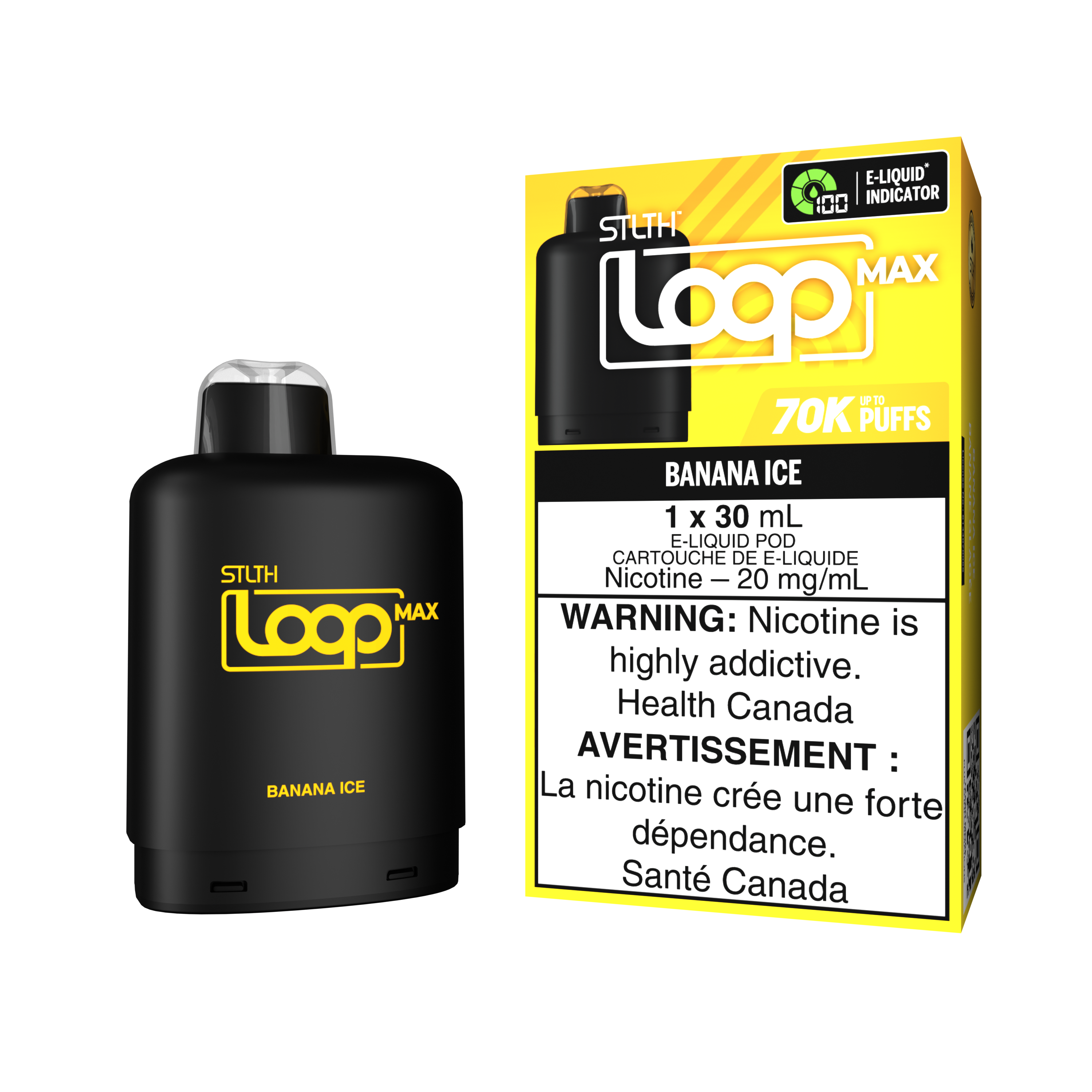 BANANA ICE - STLTH LOOP MAX (30mL) (ONTARIO)