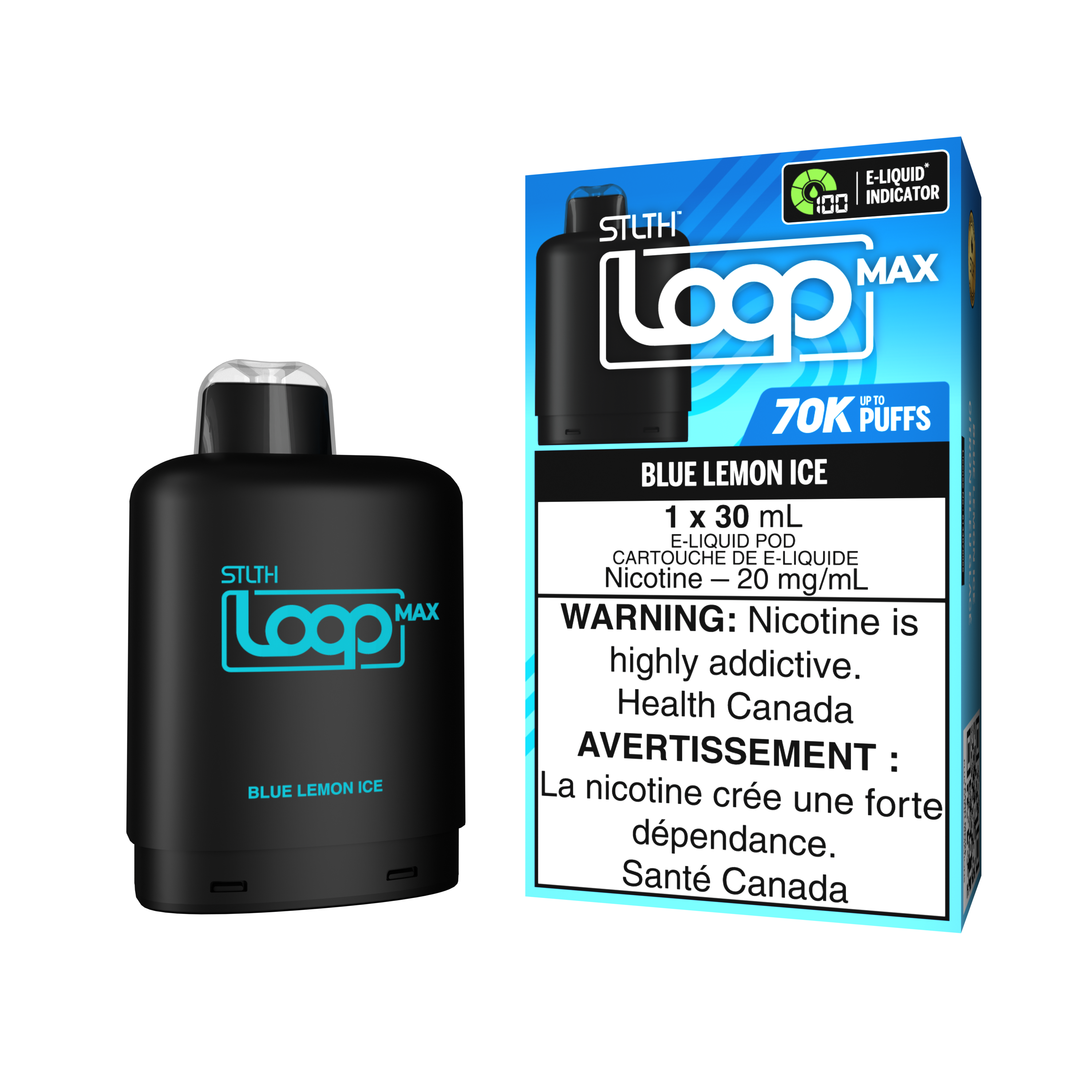 BLUE LEMON ICE - STLTH LOOP MAX (30mL) (ONTARIO)