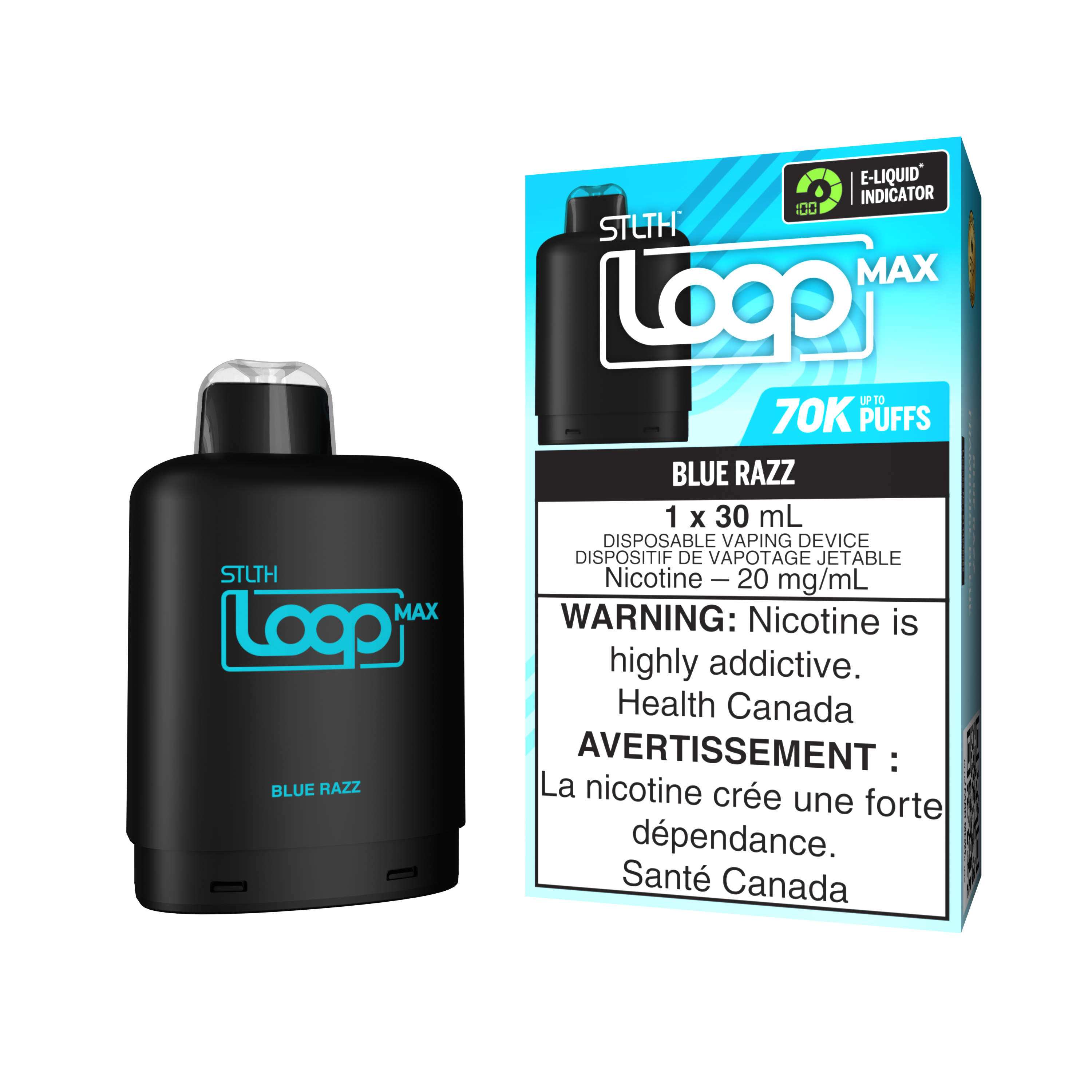 BLUE RAZZ - STLTH LOOP MAX (30mL) (ONTARIO)