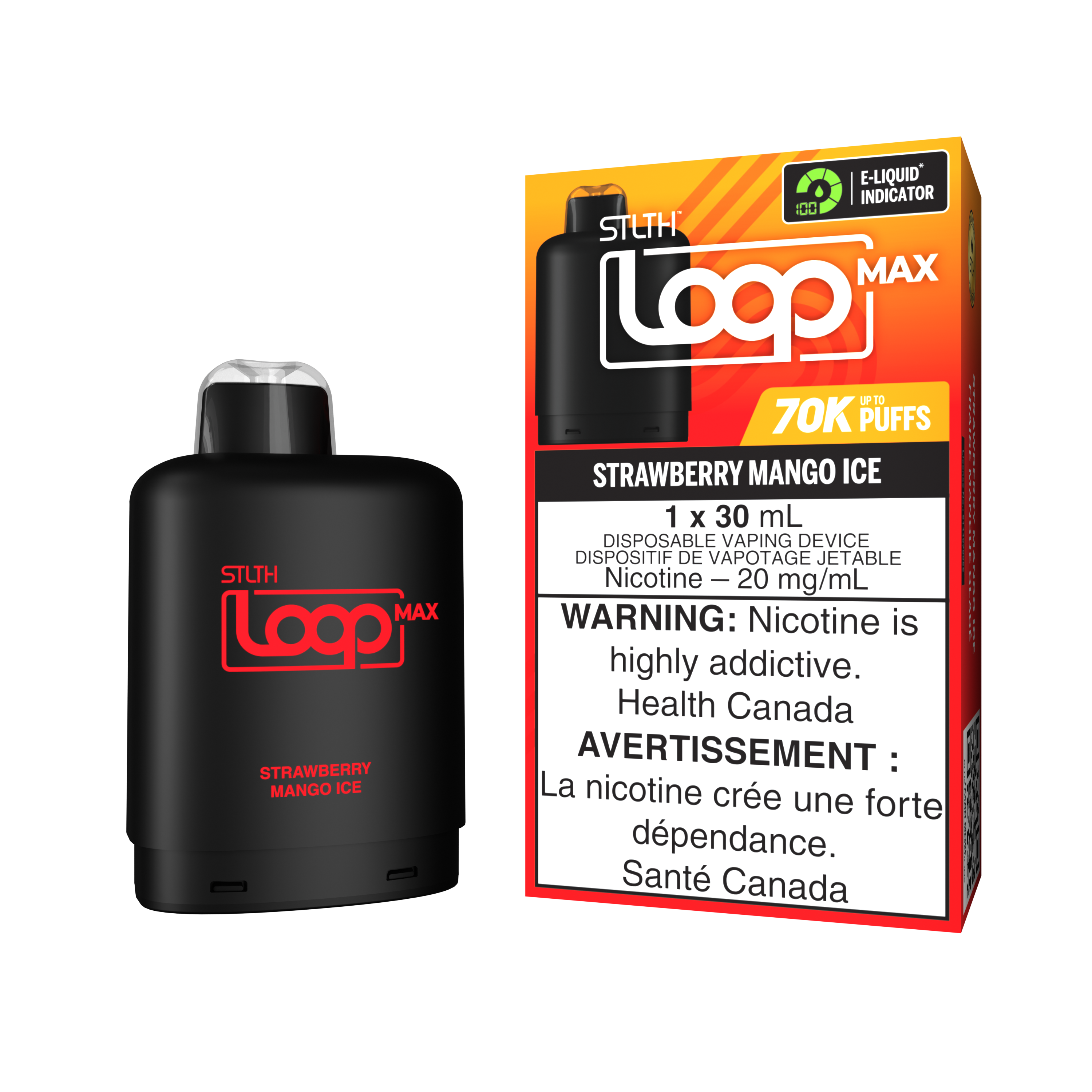 STRAWBERRY MANGO ICE - STLTH LOOP MAX (30mL) (ONTARIO)