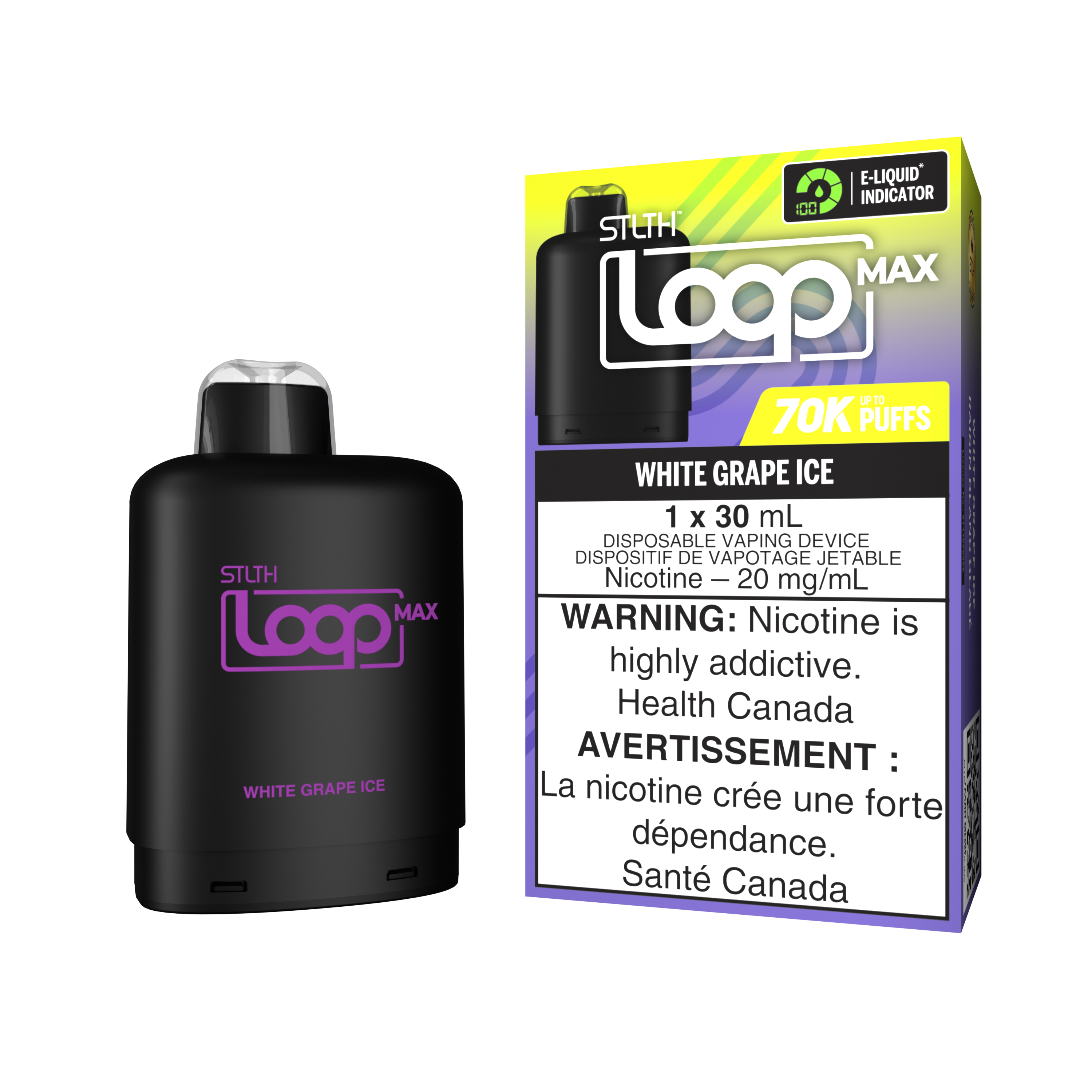 WHITE GRAPE ICE - STLTH LOOP MAX (30mL) (ONTARIO)