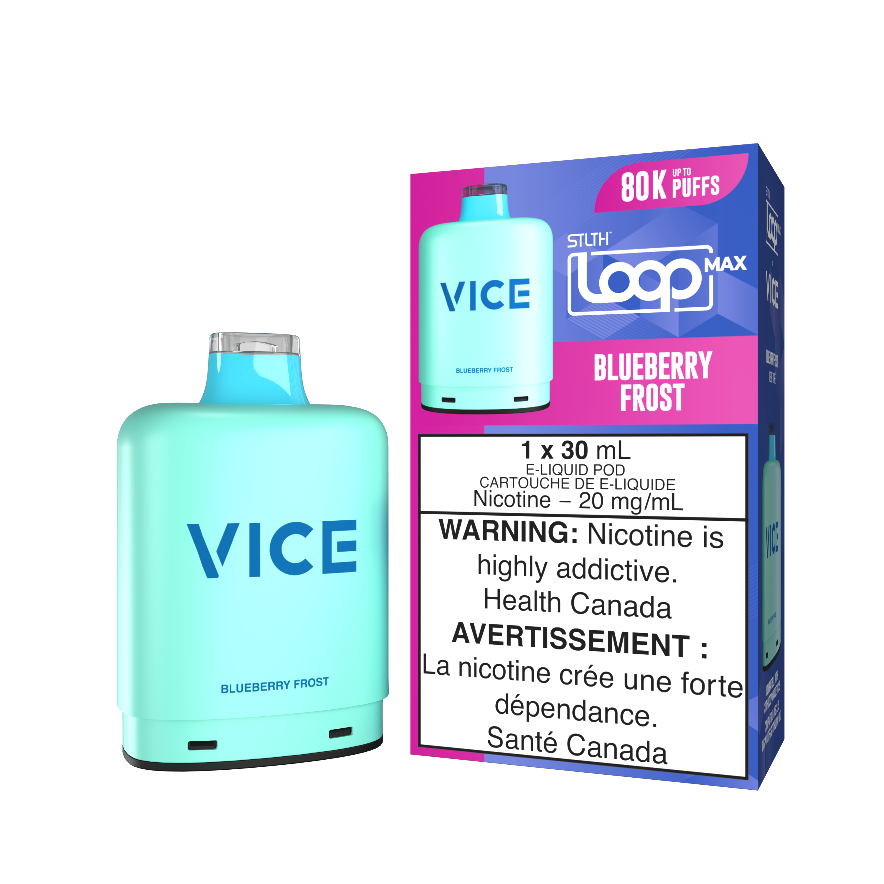 BLUEBERRY FROST - STLTH LOOP MAX X VICE (30mL) *LOOP MAX DEVICE REQUIRED*