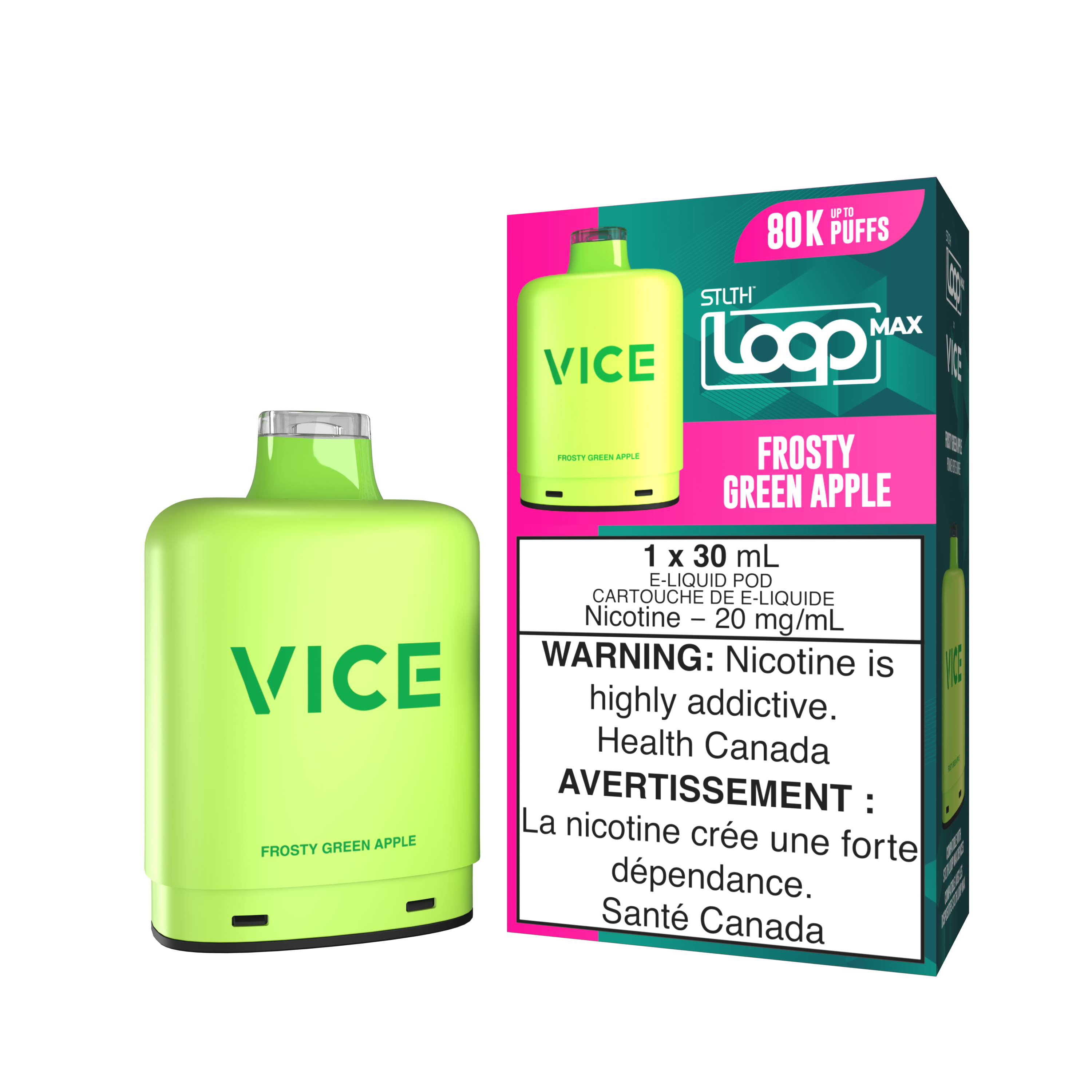 FROSTY GREEN APPLE - STLTH LOOP MAX X VICE (30mL) *LOOP MAX DEVICE REQUIRED*