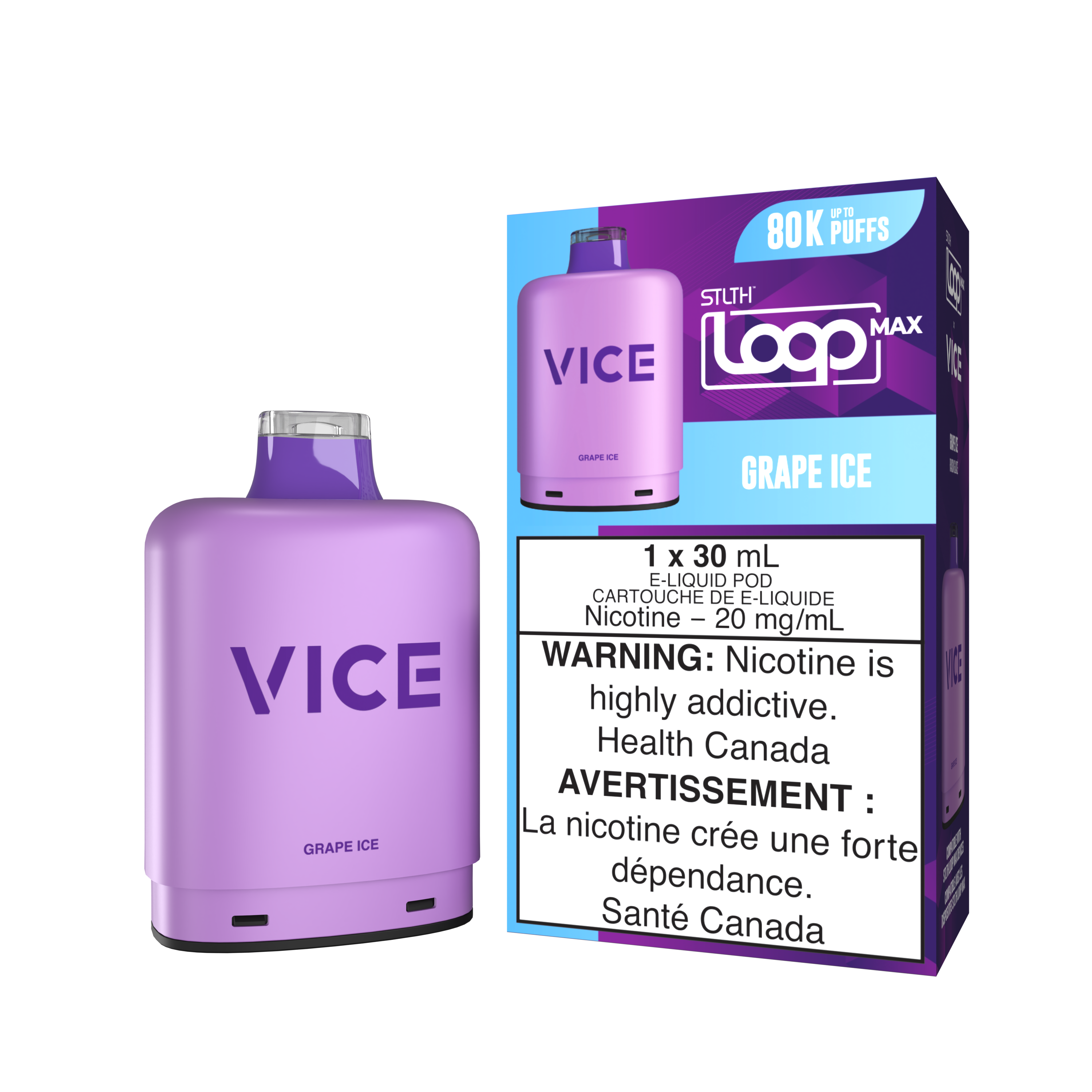 GRAPE ICE - STLTH LOOP MAX X VICE (30mL) *LOOP MAX DEVICE REQUIRED*