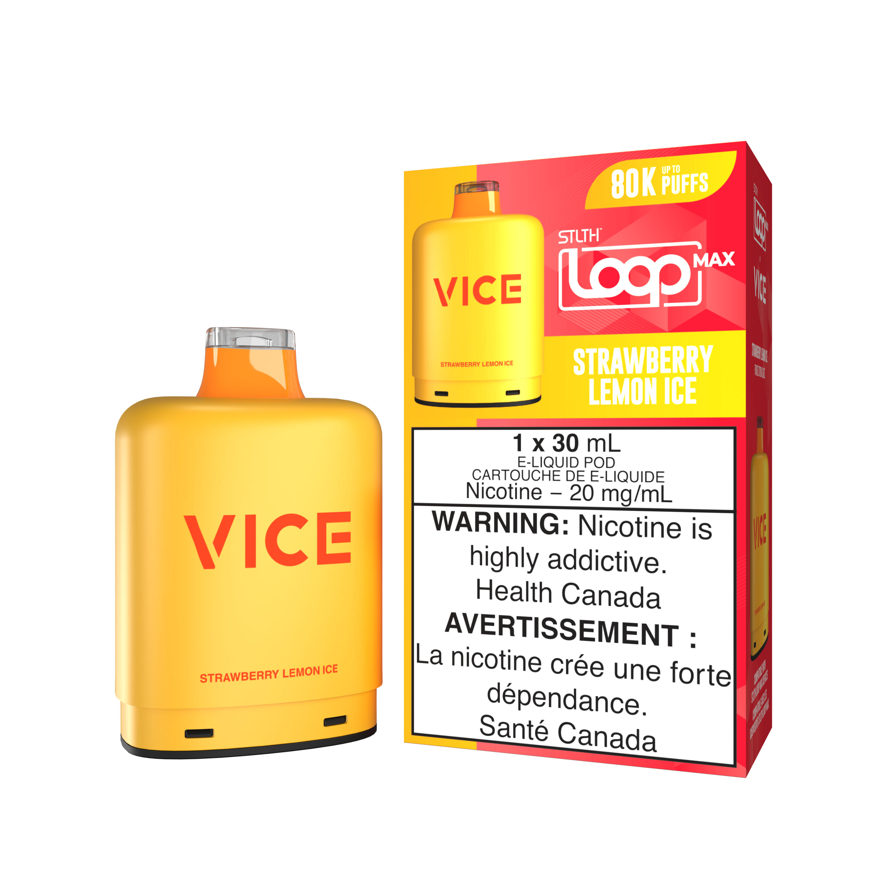 STRAWBERRY LEMON ICE - STLTH LOOP MAX X VICE (30mL) *LOOP MAX DEVICE REQUIRED*
