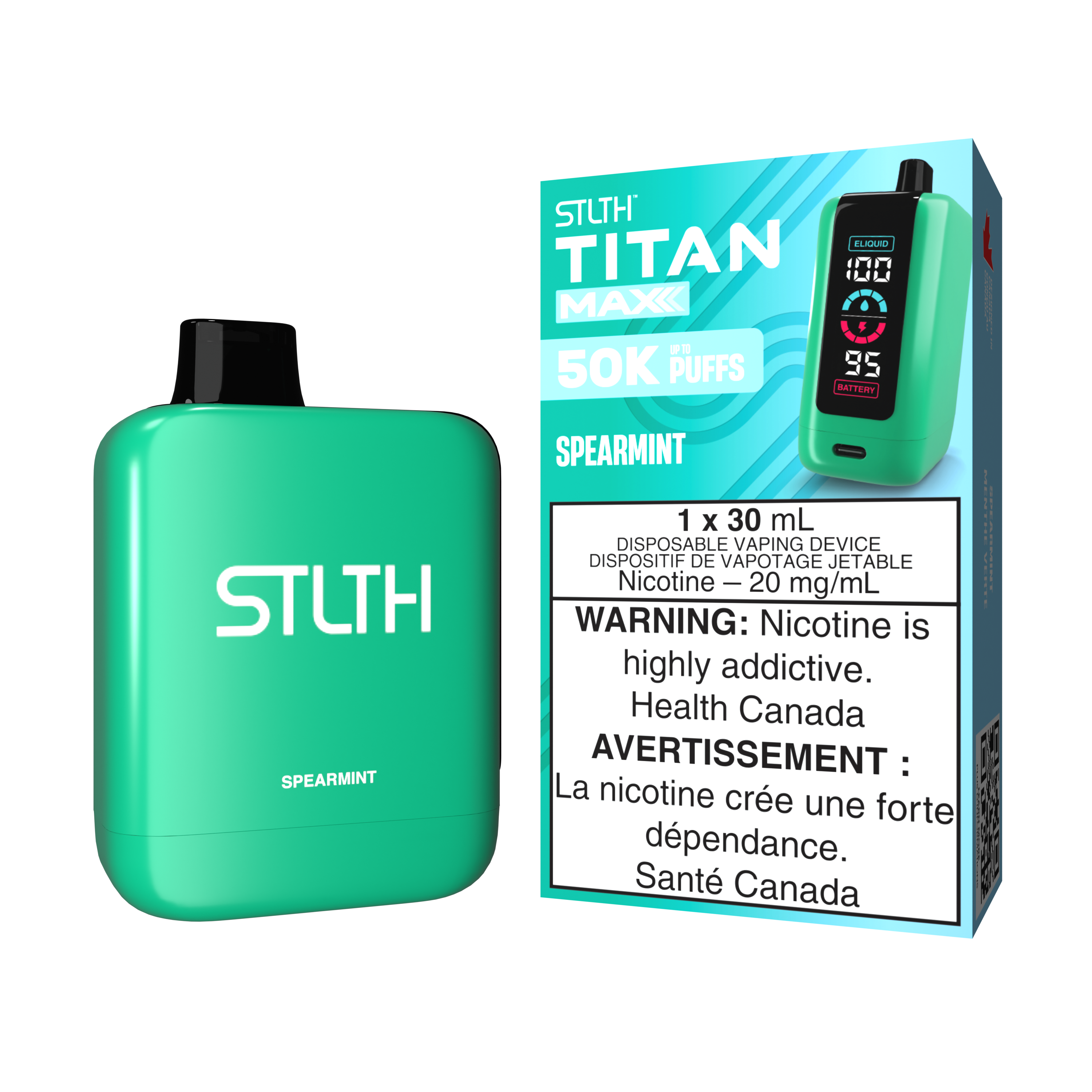 SPEARMINT - STLTH TITAN MAX DISPOSABLE (30mL) (ONTARIO)