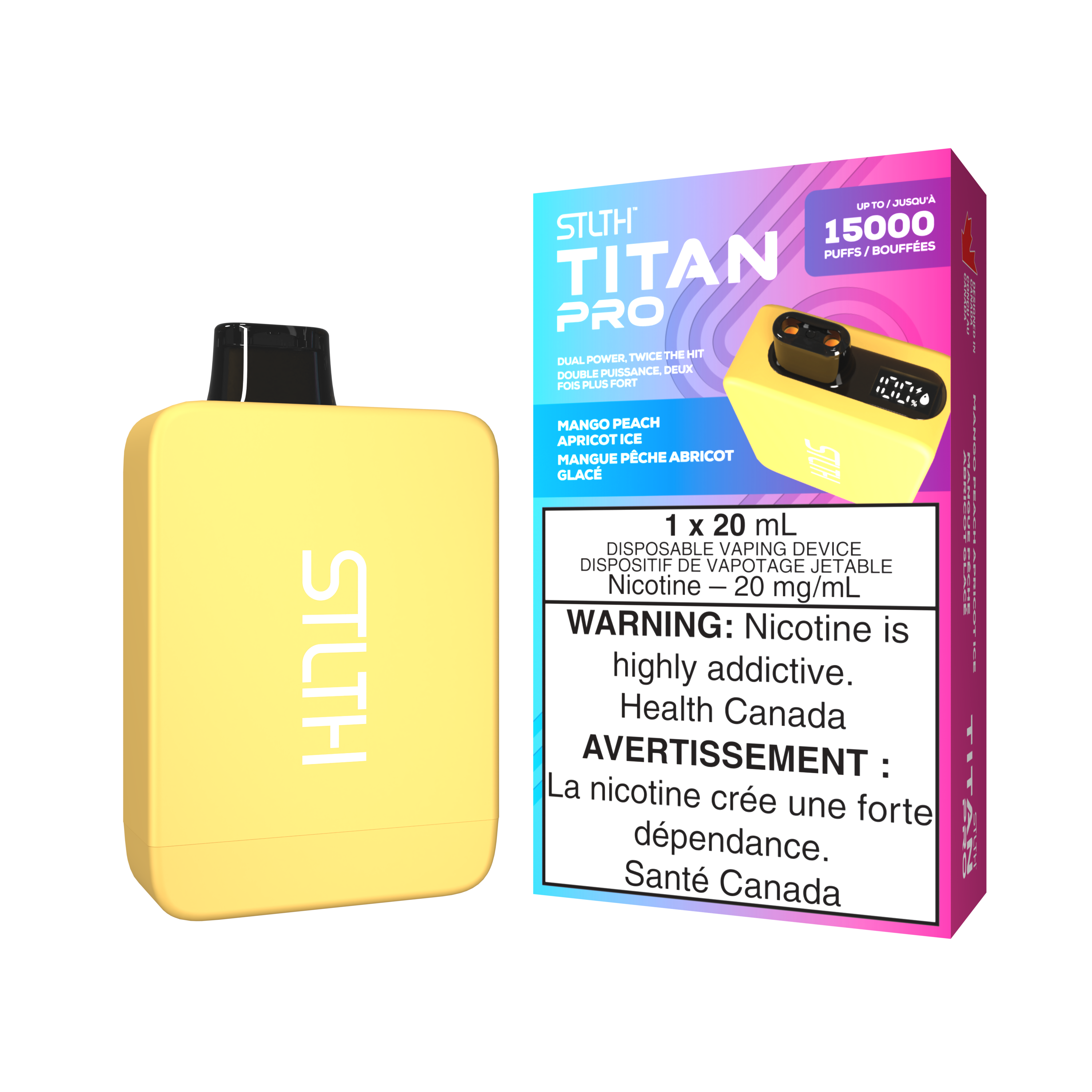 MANGO PEACH APRICOT ICE - STLTH TITAN PRO (20mL) (ONTARIO)