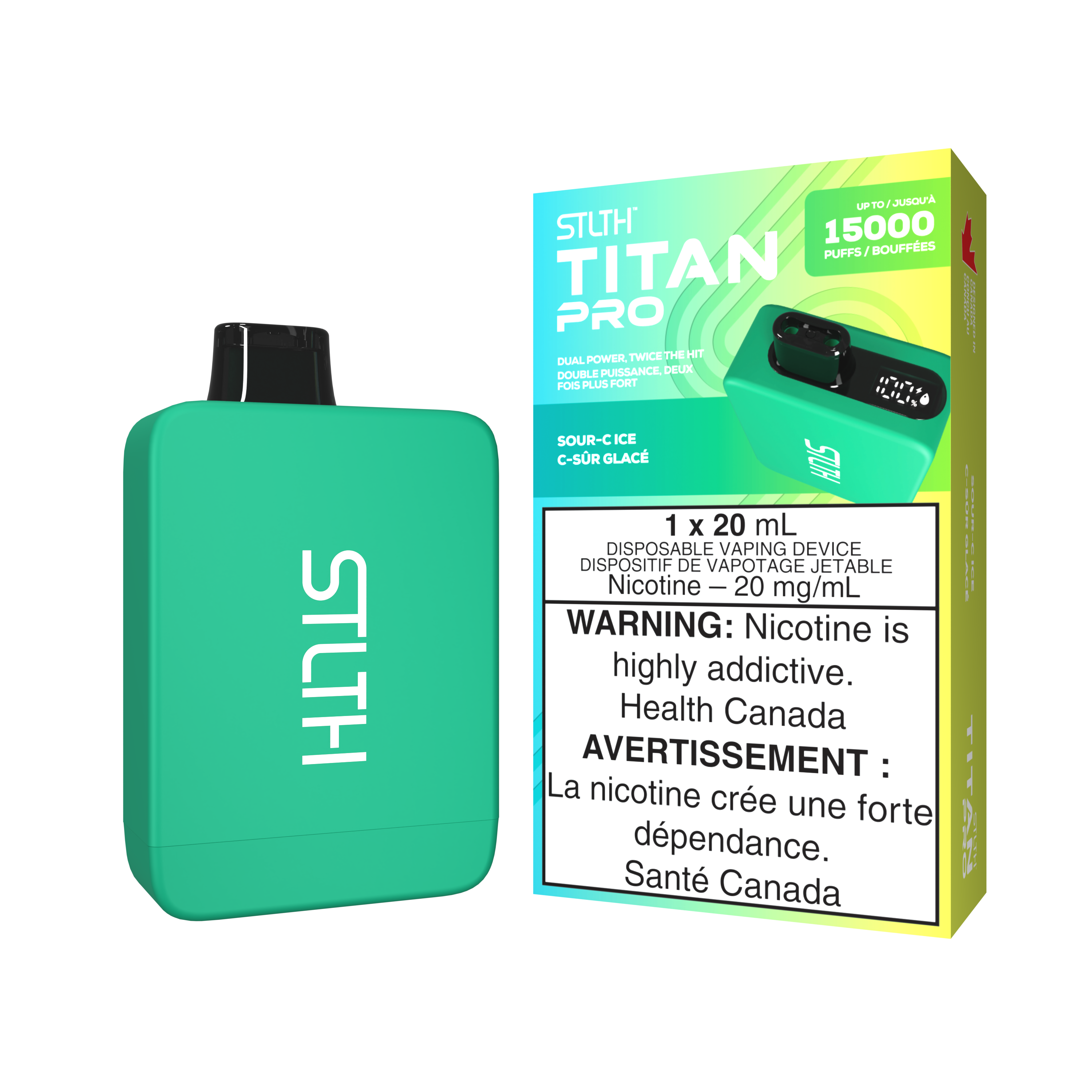 SOUR-C ICE - STLTH TITAN PRO (20mL) (ONTARIO)