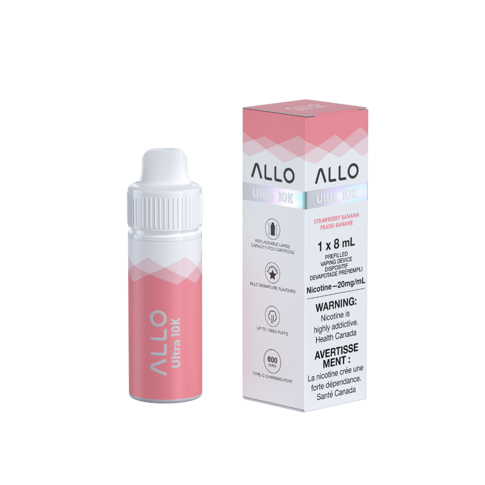 STRAWBERRY BANANA - ALLO ULTRA 10K (8mL) (DEVICE & POD KIT)