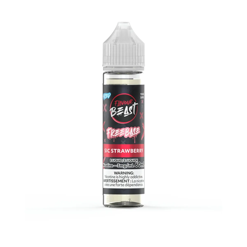 SIC STRAWBERRY - FLAVOUR BEAST FREEBASE E LIQUID (60mL)
