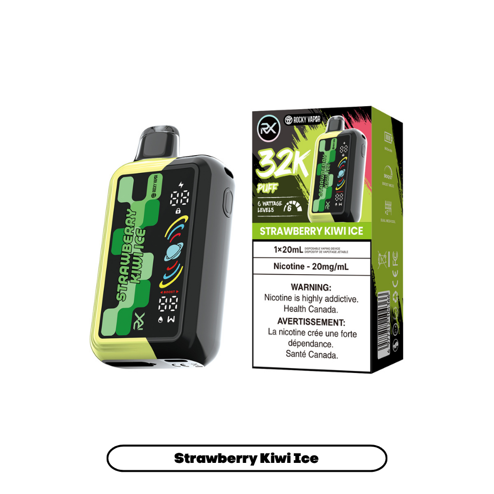 STRAWBERRY KIWI ICE - ROCKY VAPOR RX 32K (20mL)