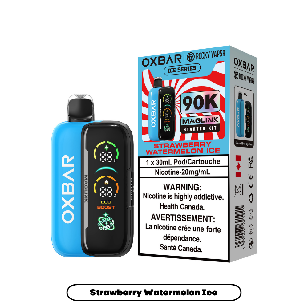STRAWBERRY WATERMELON ICE - OXBAR MAGLINK *HYBRID DISPOSABLE STARTER KIT* (DEVICE & POD) (30mL)