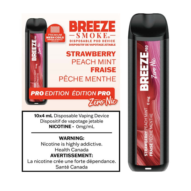 STRAWBERRY PEACH MINT - BREEZE PRO EDITION (4mL) (ONTARIO)