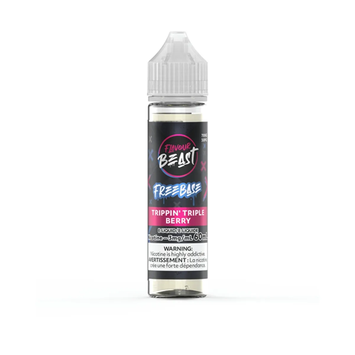 TRIPPIN' TRIPLE BERRY - FLAVOUR BEAST FREEBASE E LIQUID (60mL)
