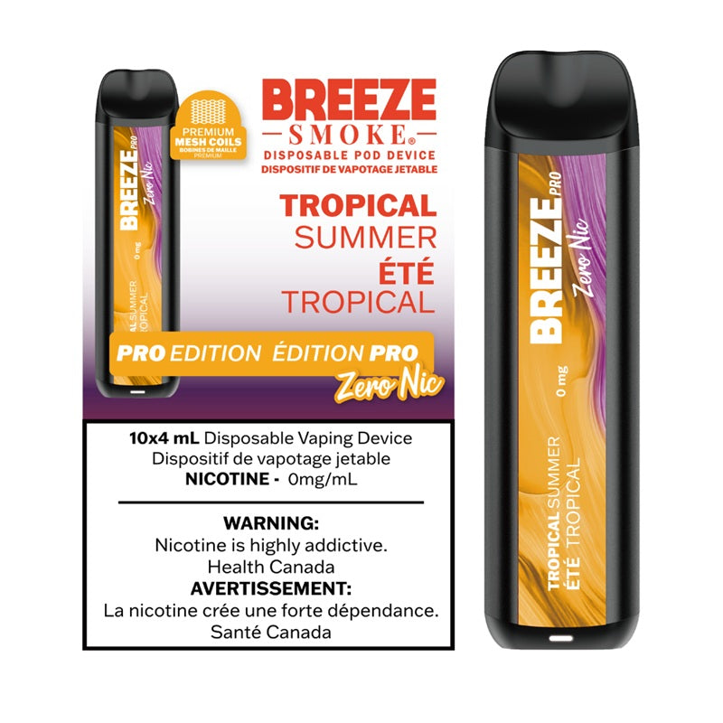 TROPICAL SUMMER - BREEZE PRO EDITION (4mL) (ZERO NICOTINE) TROPICAL SUMMER - BREEZE PRO EDITION (4mL) (ZERO NICOTINE)