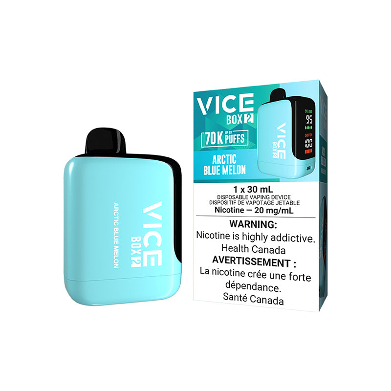 ARCTIC BLUE MELON- VICE BOX 2 DISPOSABLE (ONTARIO) ARCTIC BLUE MELON- VICE BOX 2 DISPOSABLE (ONTARIO)