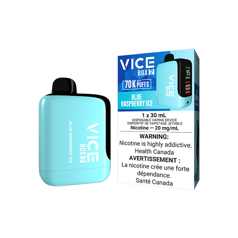 BLUE RASPBERRY ICE - VICE BOX 2 DISPOSABLE (ONTARIO)