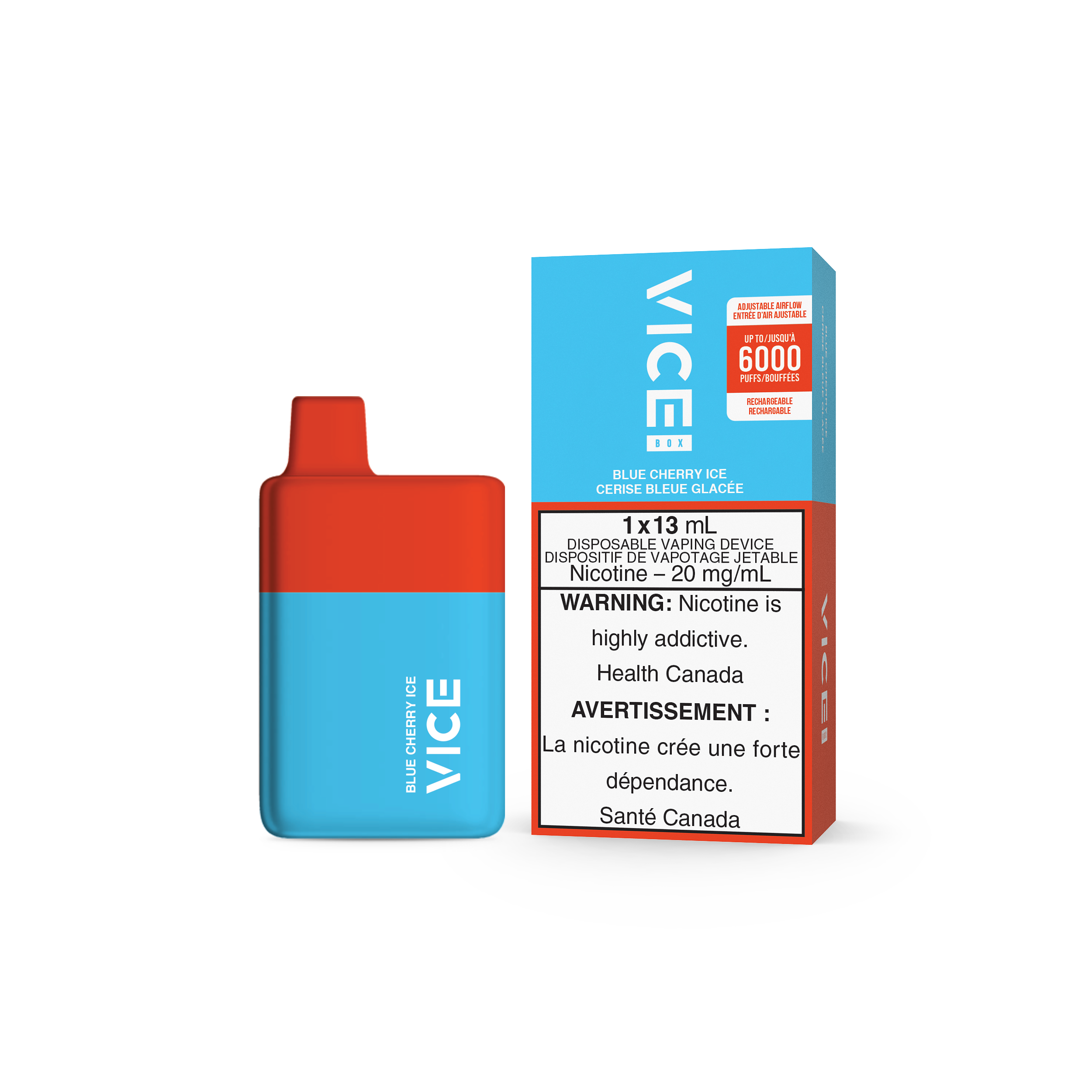 VICE BOX DISPOSABLE - BLUE CHERRY ICE (ONTARIO)