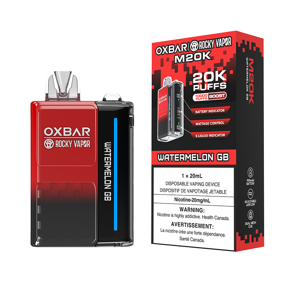 WATERMELON GB - OXBAR M20K BY ROCKY VAPOR (ONTARIO)